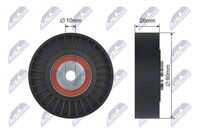 Ролик vw crafter 30-35 crafter 30-50 2.5d 04.06-05.13 NTY RNK-VW-034