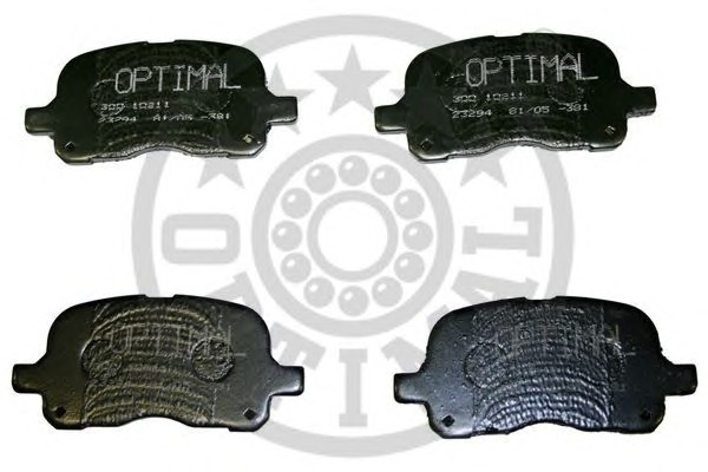 Колодки тормозные дисковые OPTIMAL 10211