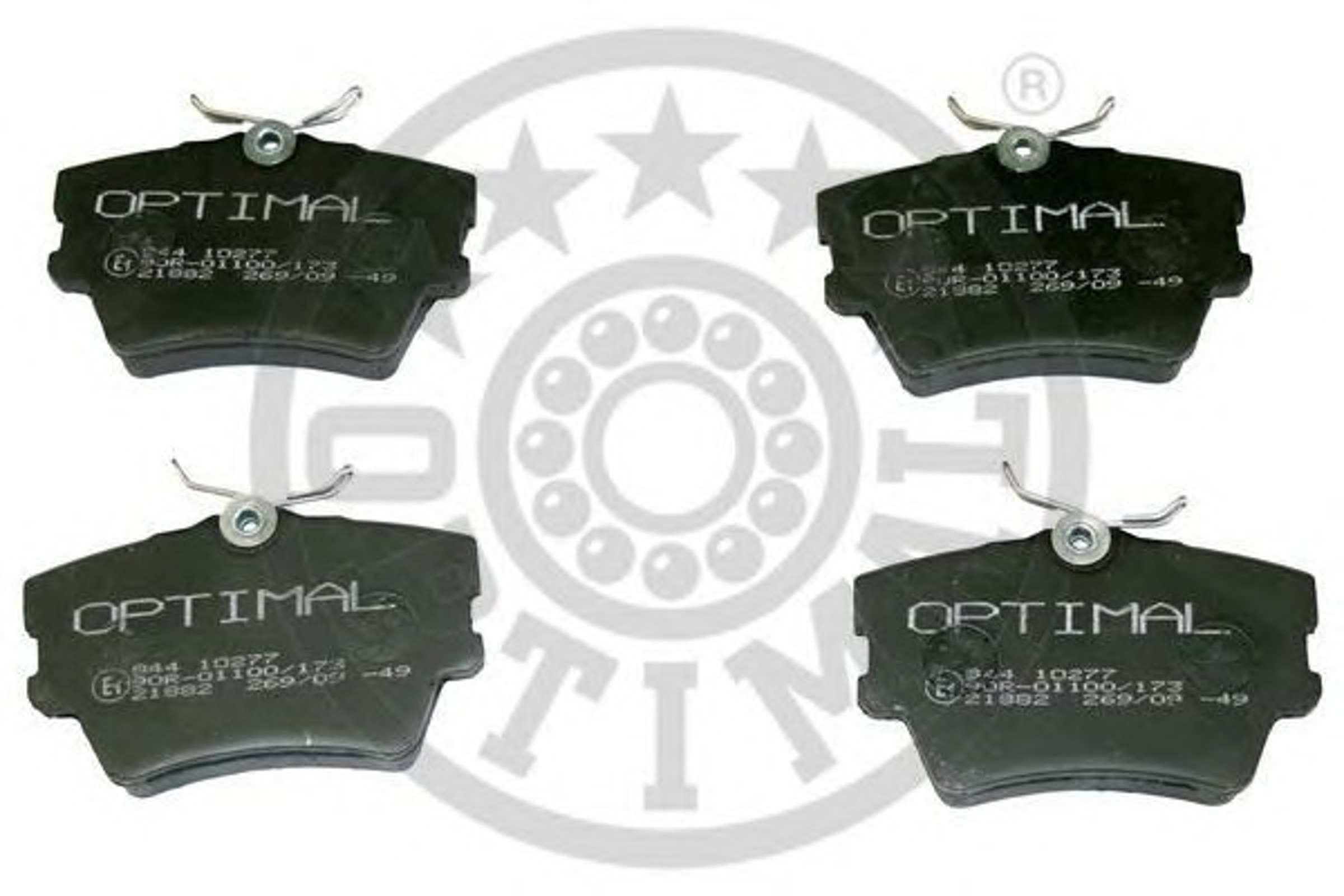 Колодки тормозные дисковые OPTIMAL 10277