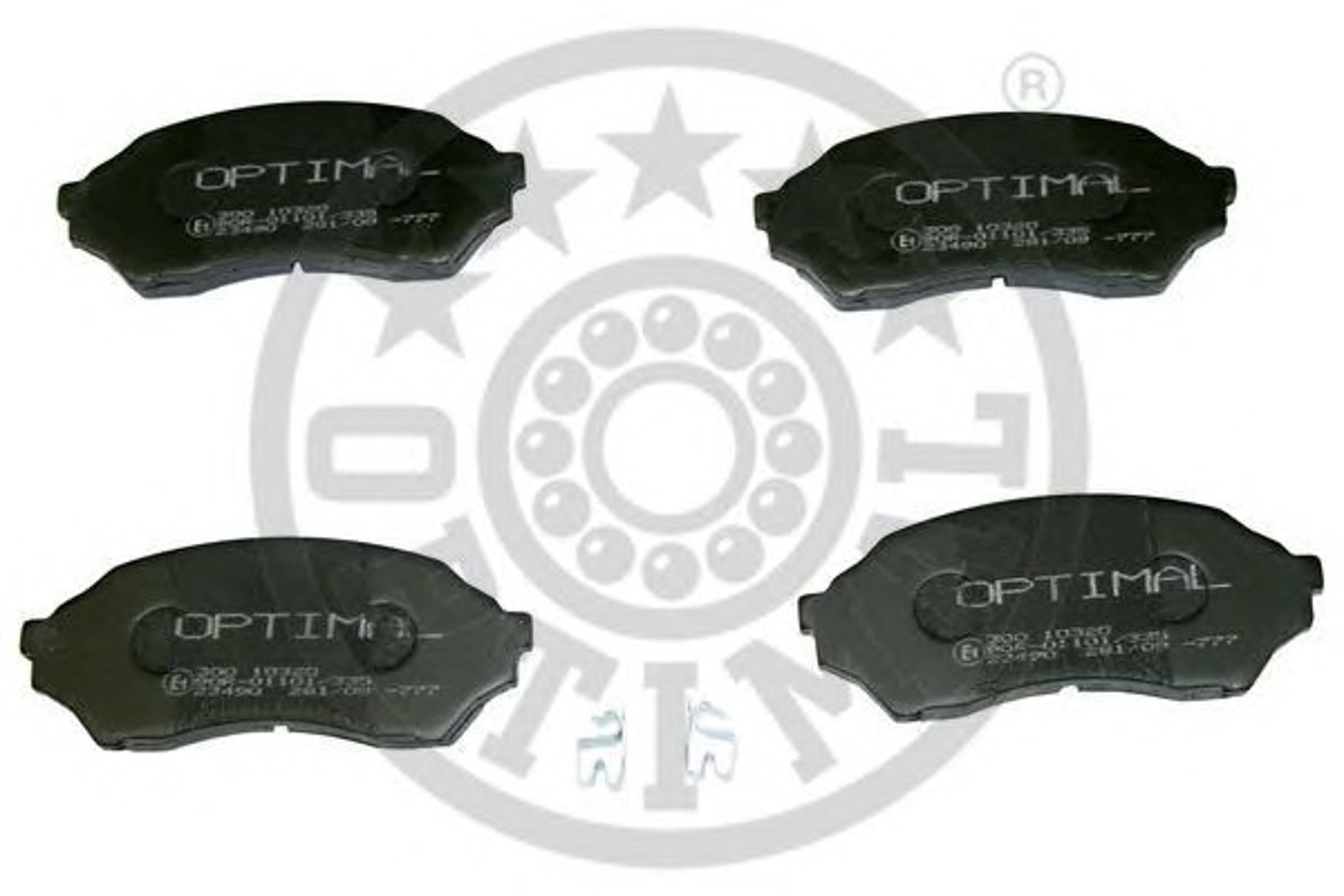 Комплект тормозных колодок дисковый тормоз OPTIMAL 10320