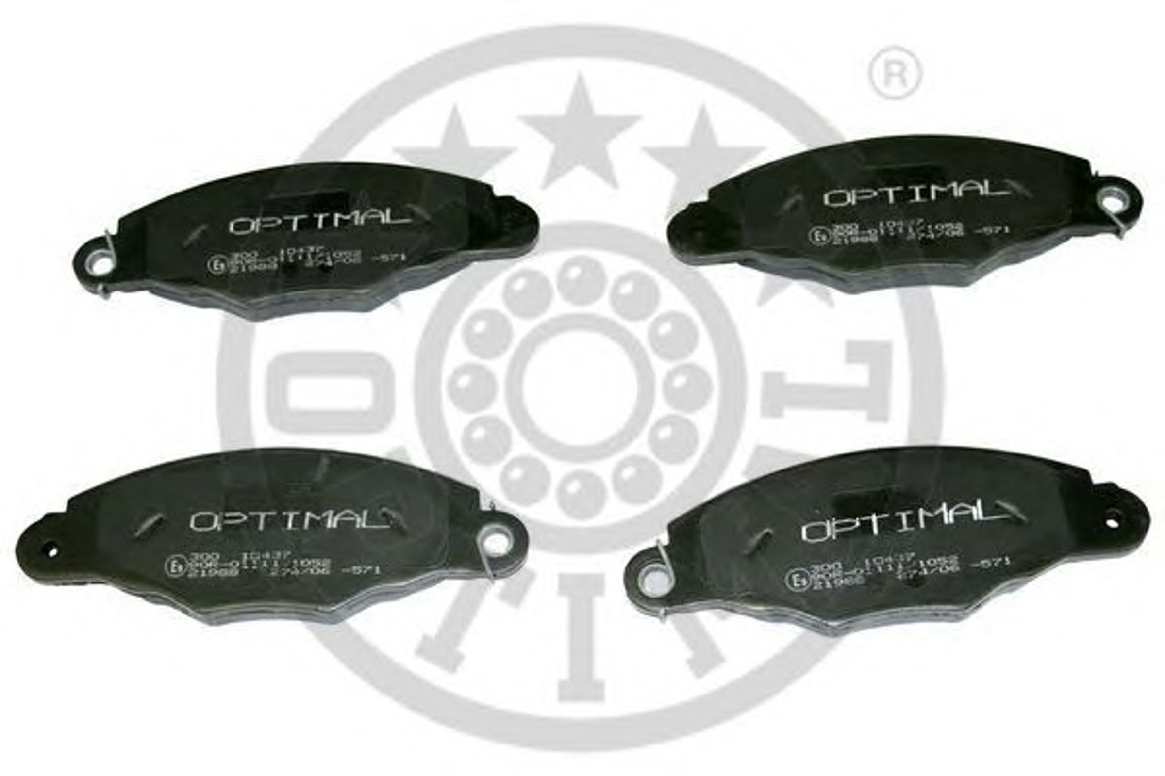Колодки тормозные дисковые OPTIMAL 10437