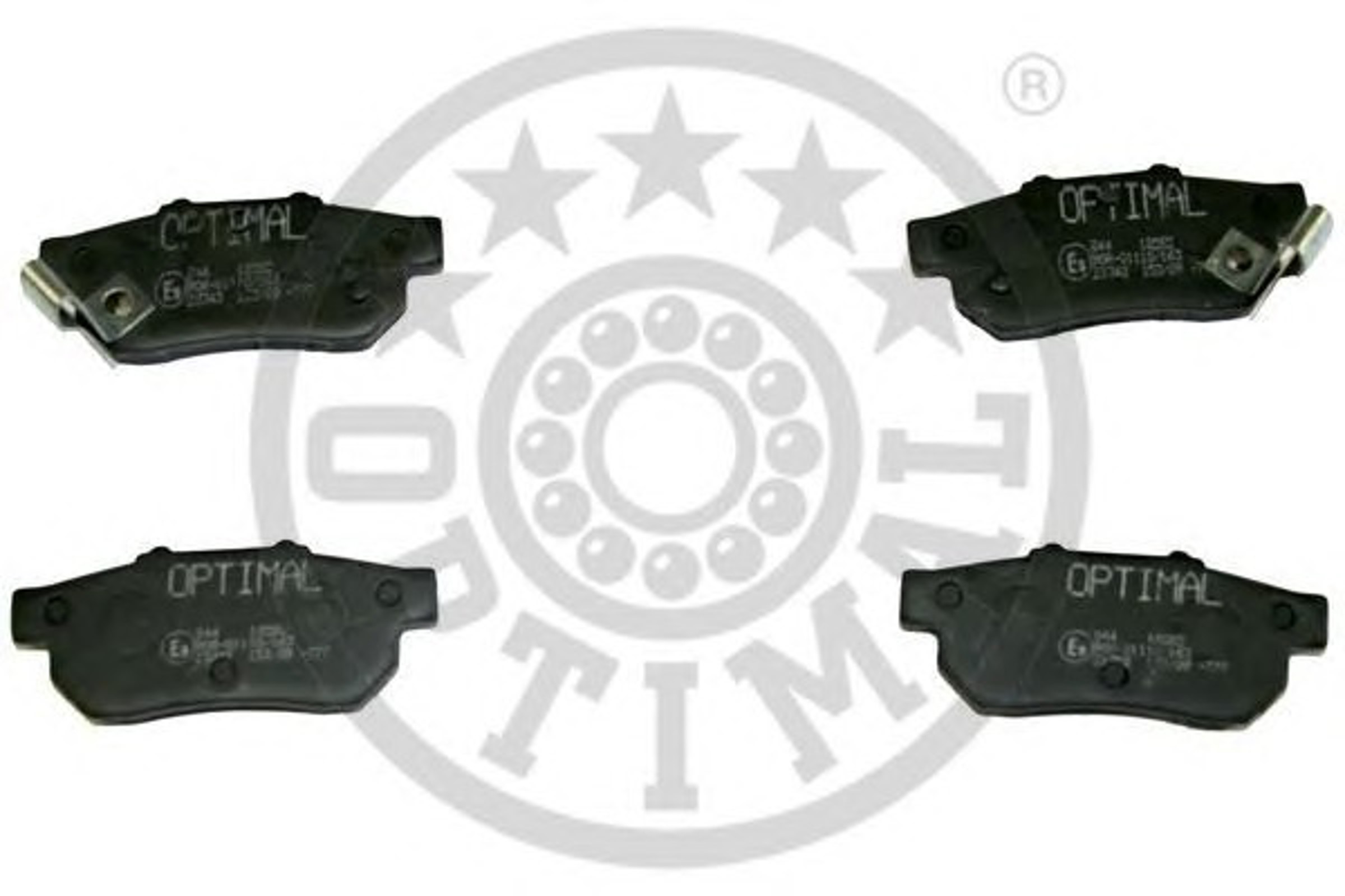 Комплект тормозных колодок дисковый тормоз OPTIMAL 12060