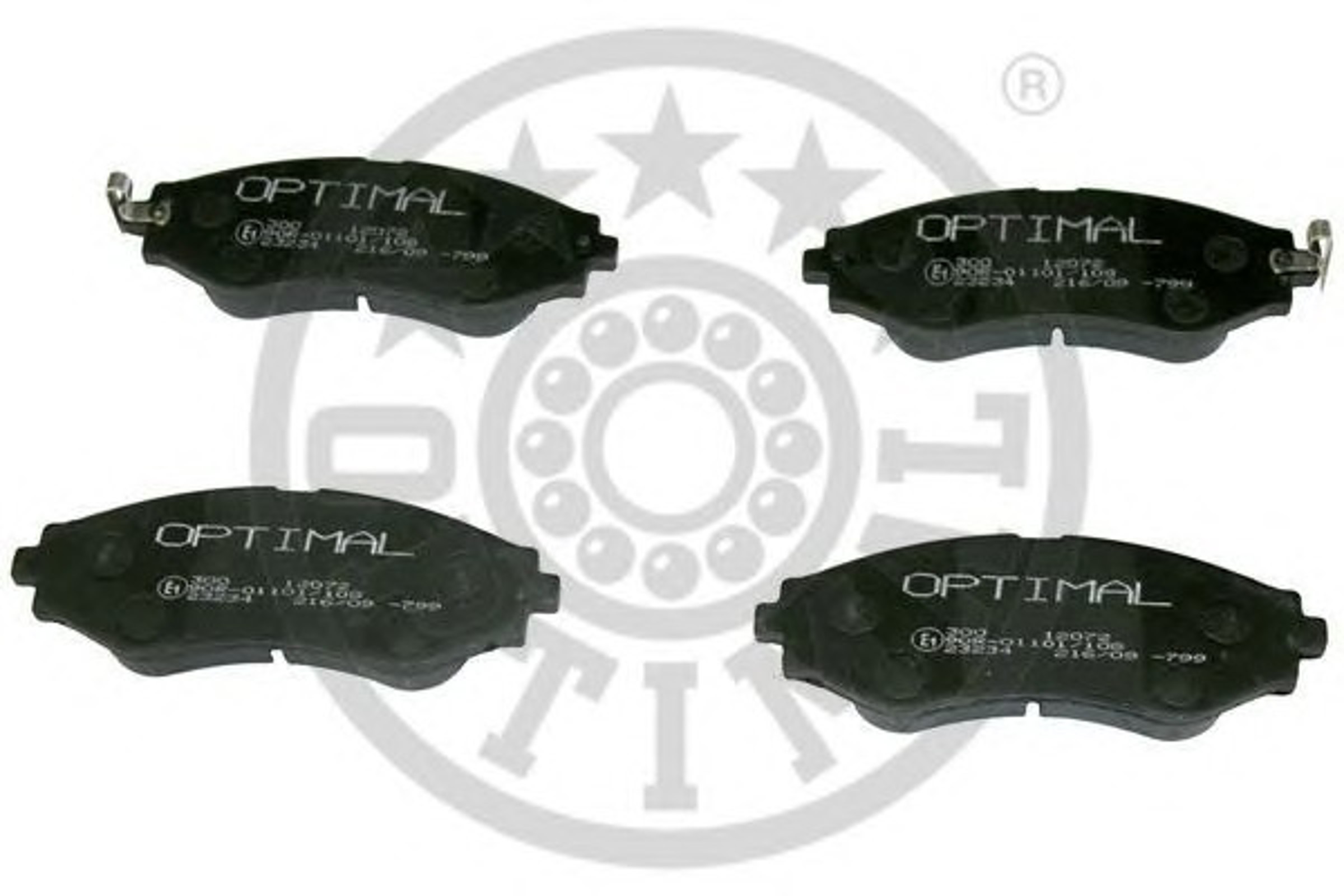 Колодки тормозные дисковые OPTIMAL 12072