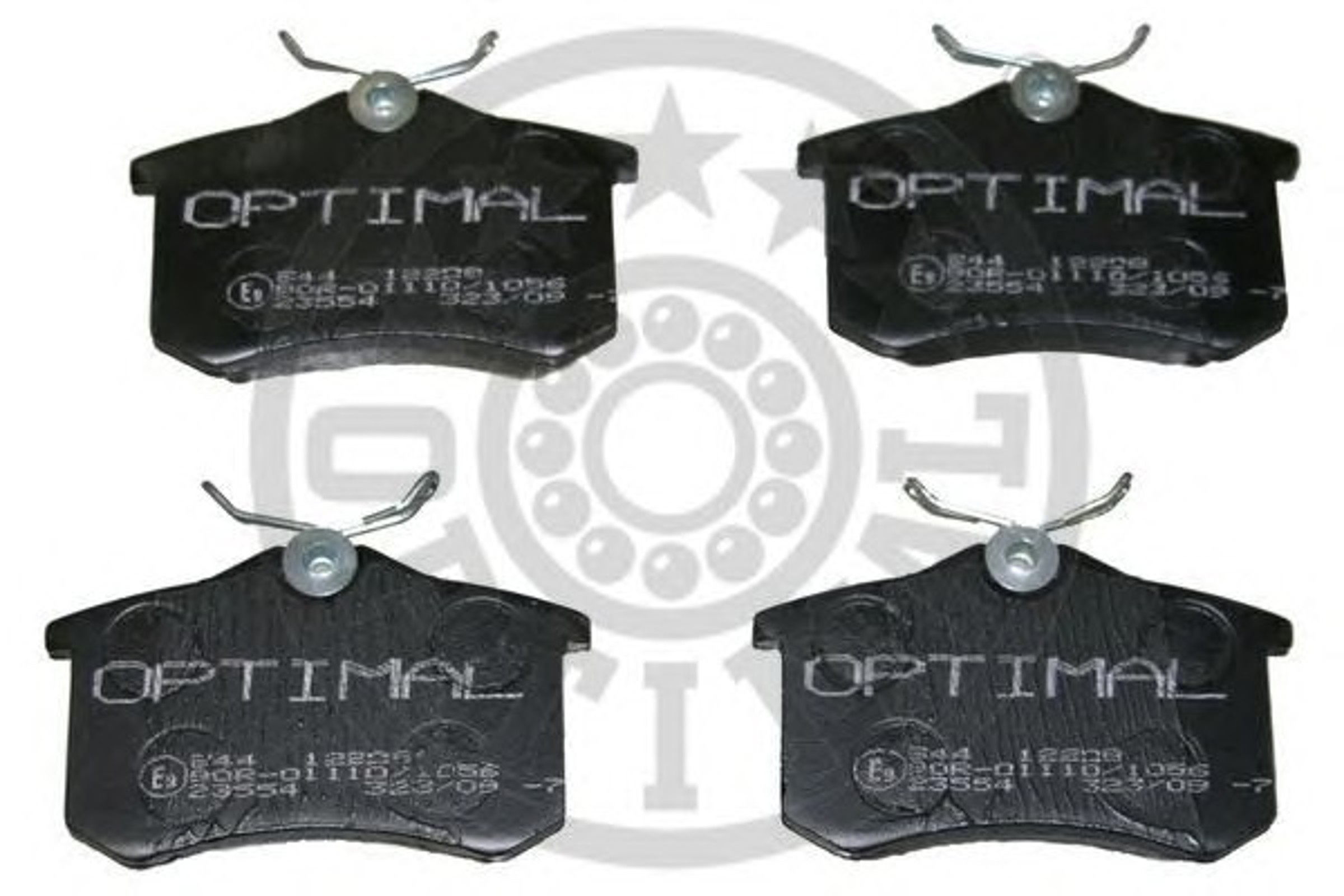 Колодки тормозные дисковые OPTIMAL 12208