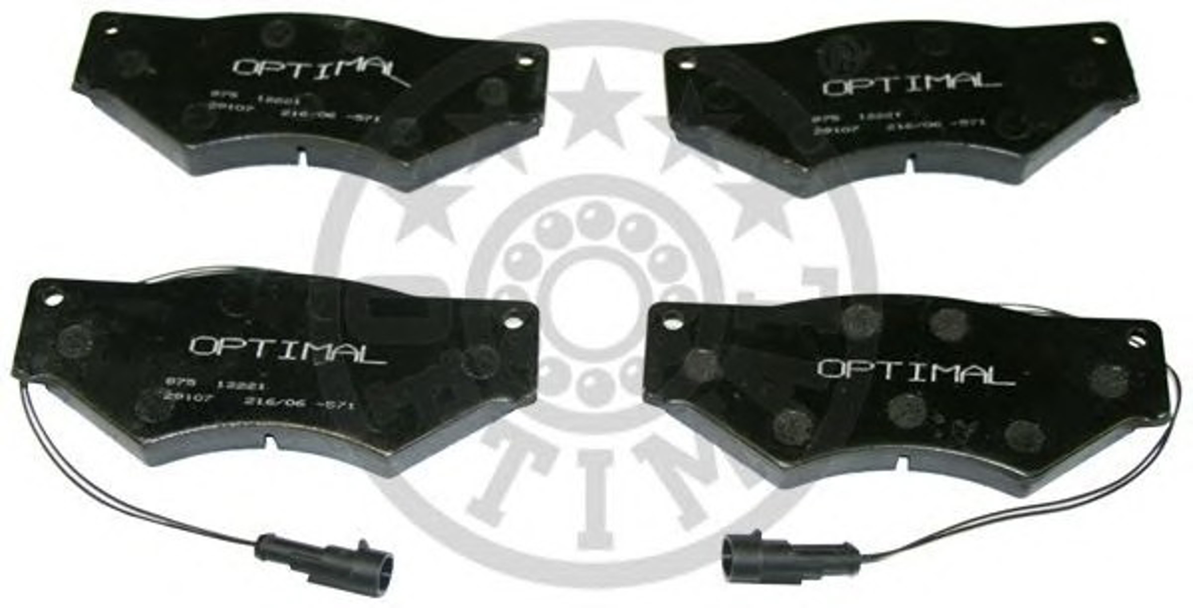 Колодки тормозные дисковые OPTIMAL 12221
