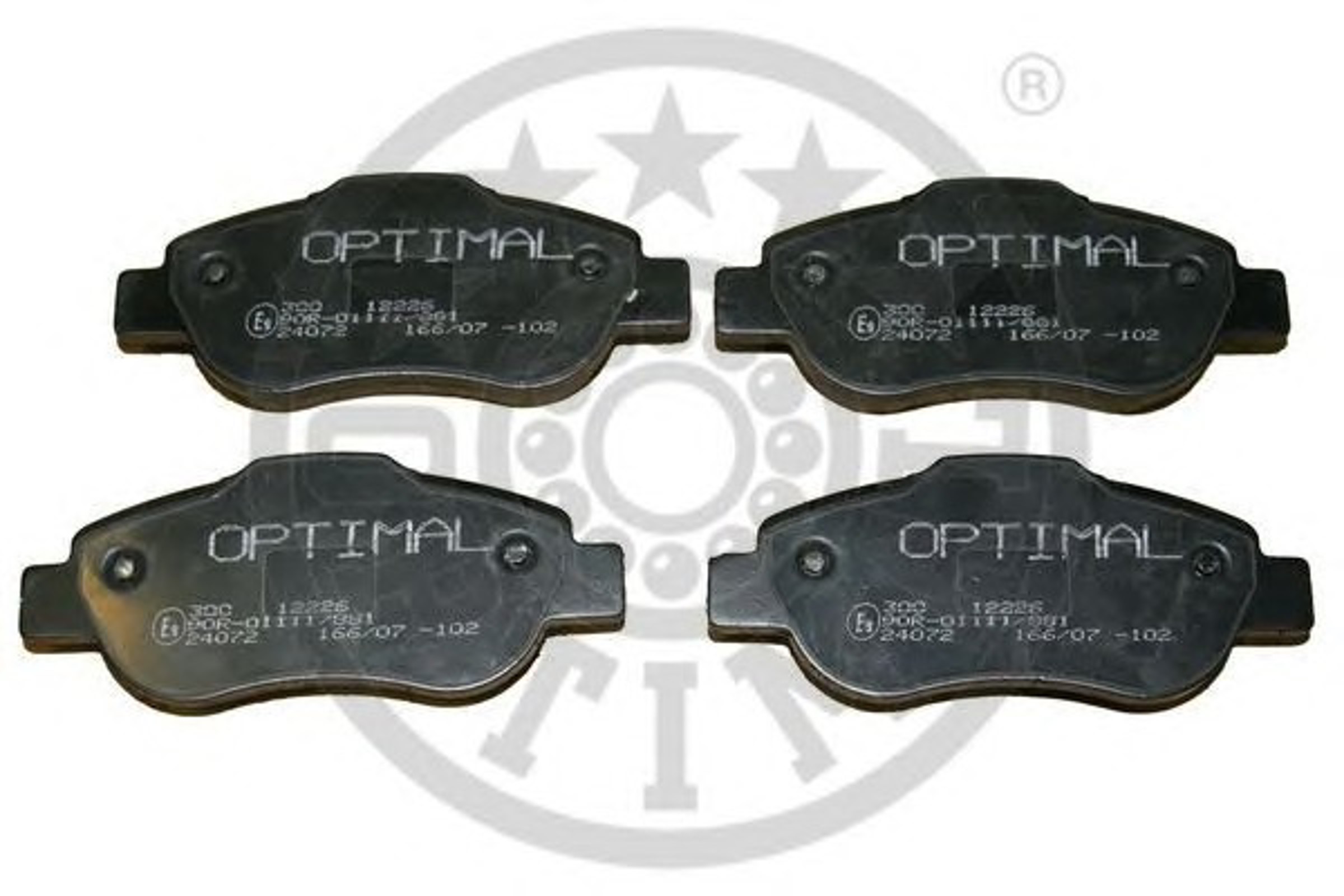 Колодки тормозные дисковые OPTIMAL 12226