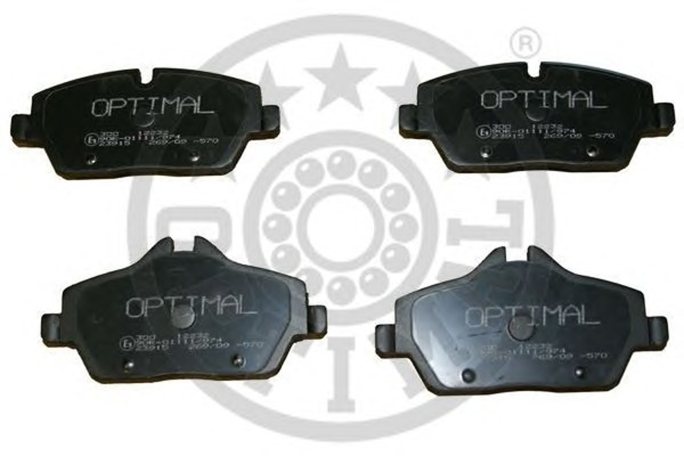 Колодки тормозные дисковые OPTIMAL 12232