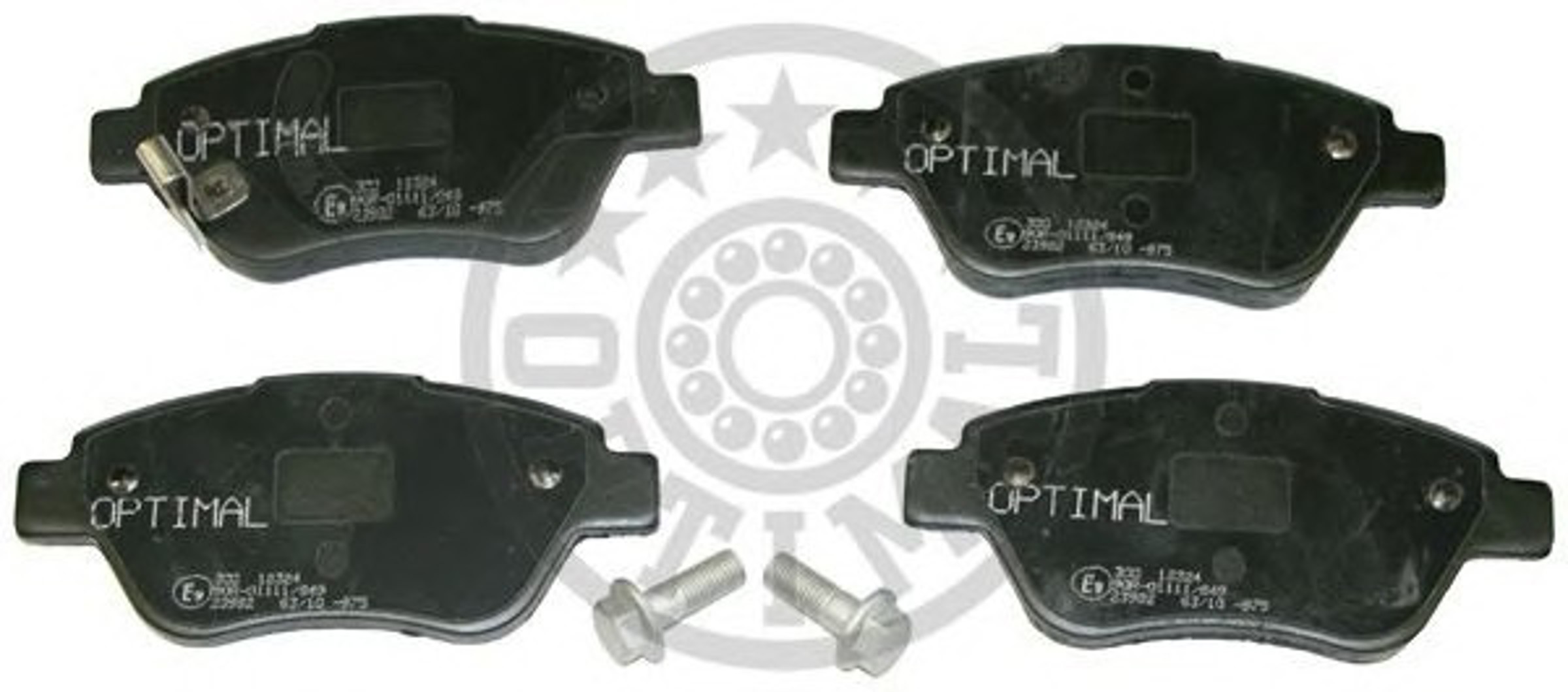 Колодки тормозные дисковые OPTIMAL 12324