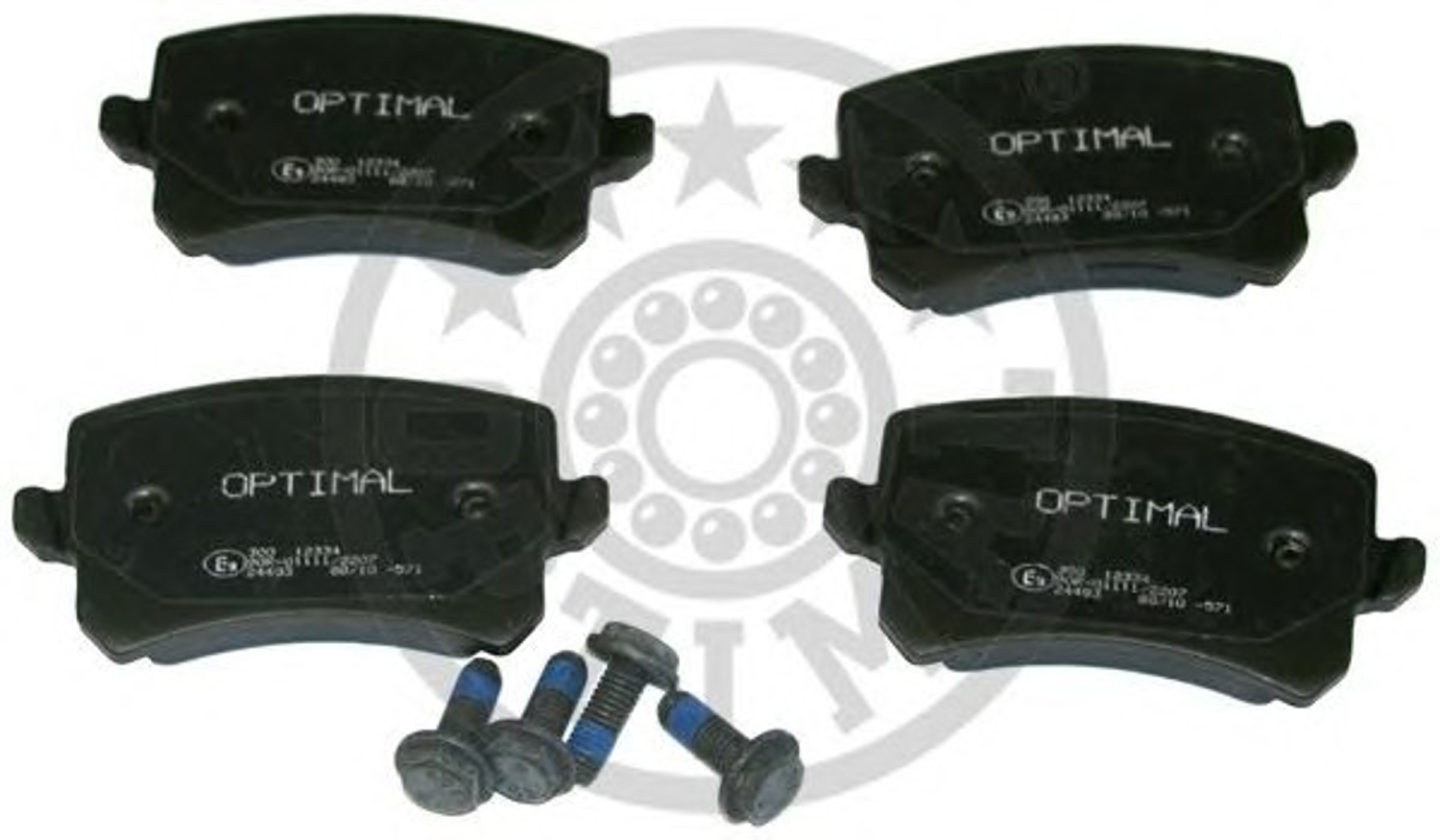 Колодки тормозные дисковые OPTIMAL 12334