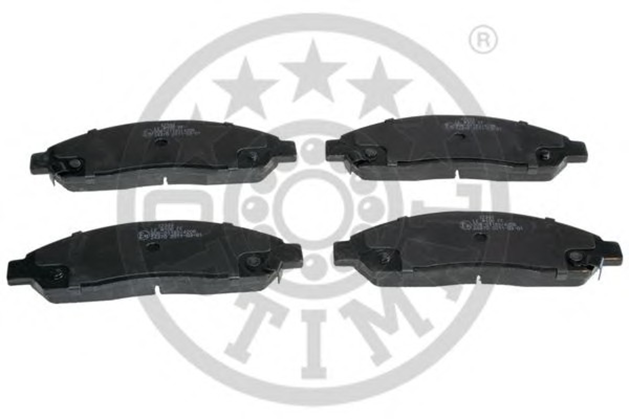 Колодки тормозные дисковые OPTIMAL 12344