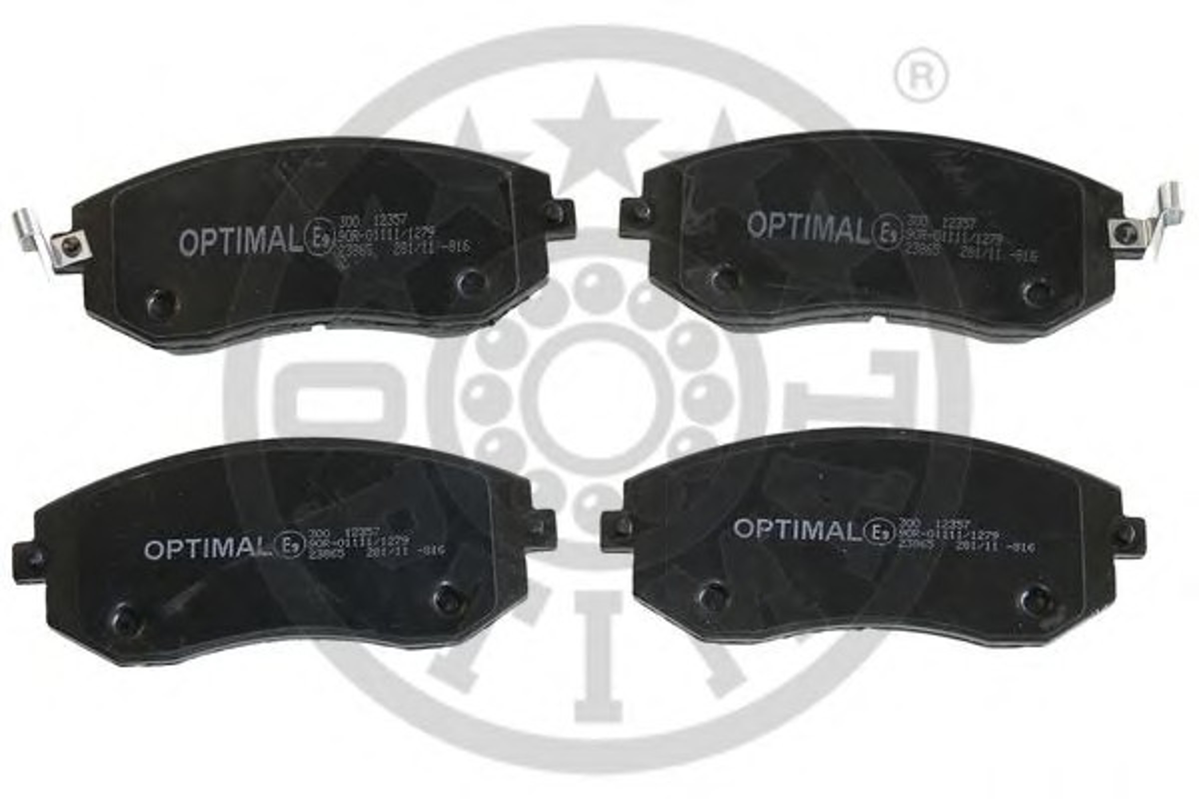 Колодки тормозные дисковые OPTIMAL 12357