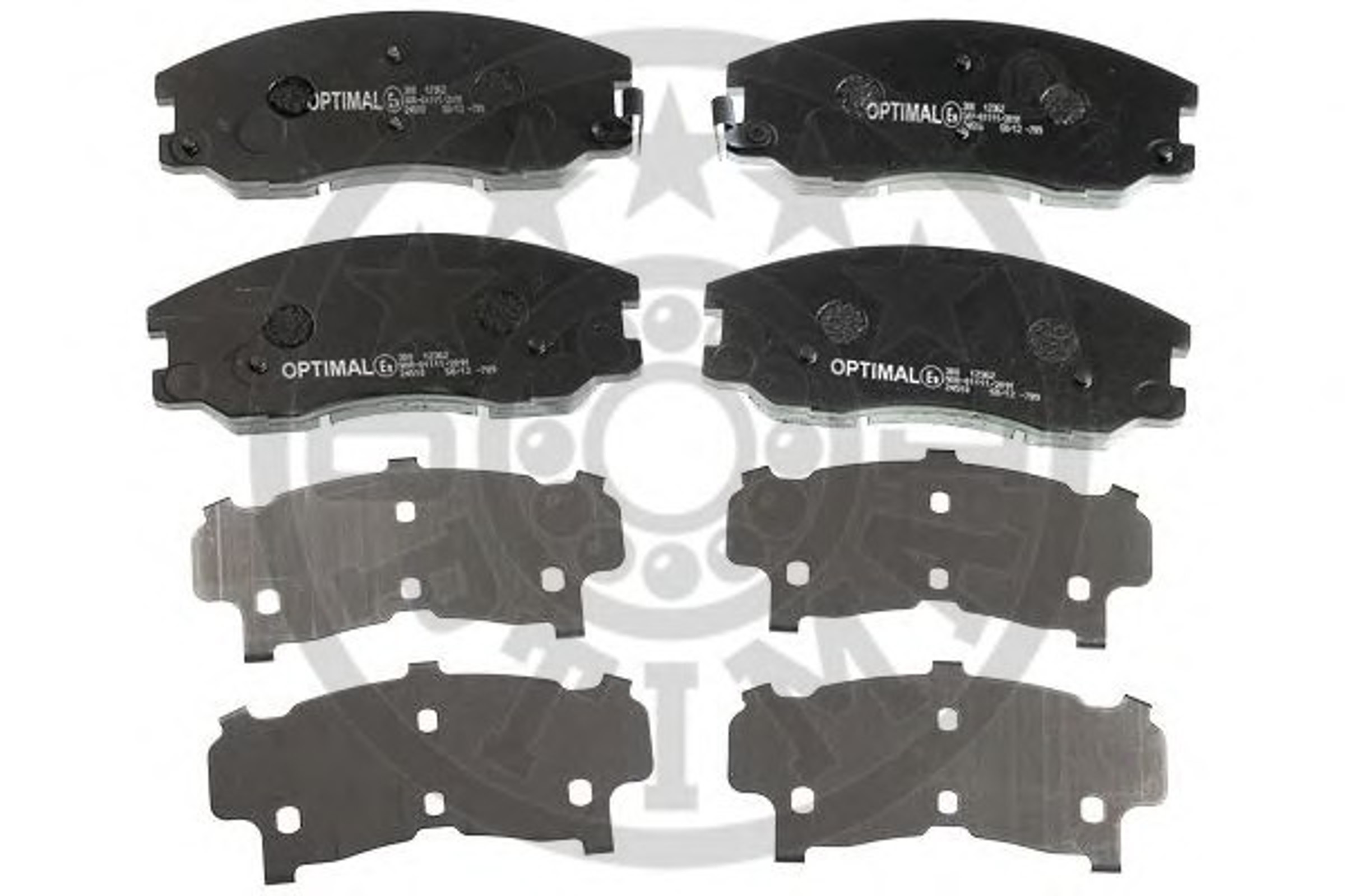 Колодки тормозные дисковые OPTIMAL 12362