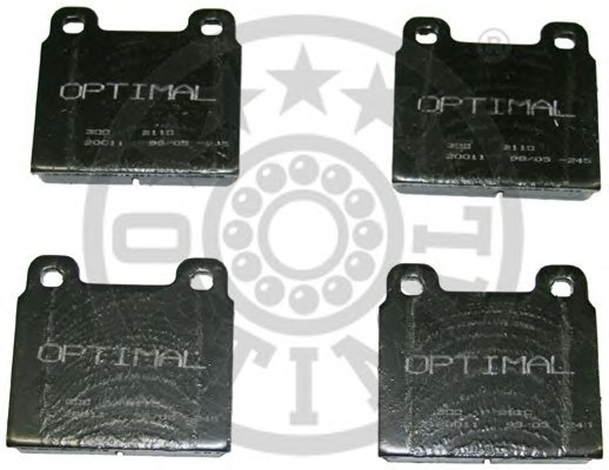 Комплект тормозных колодок дисковый тормоз OPTIMAL 2110