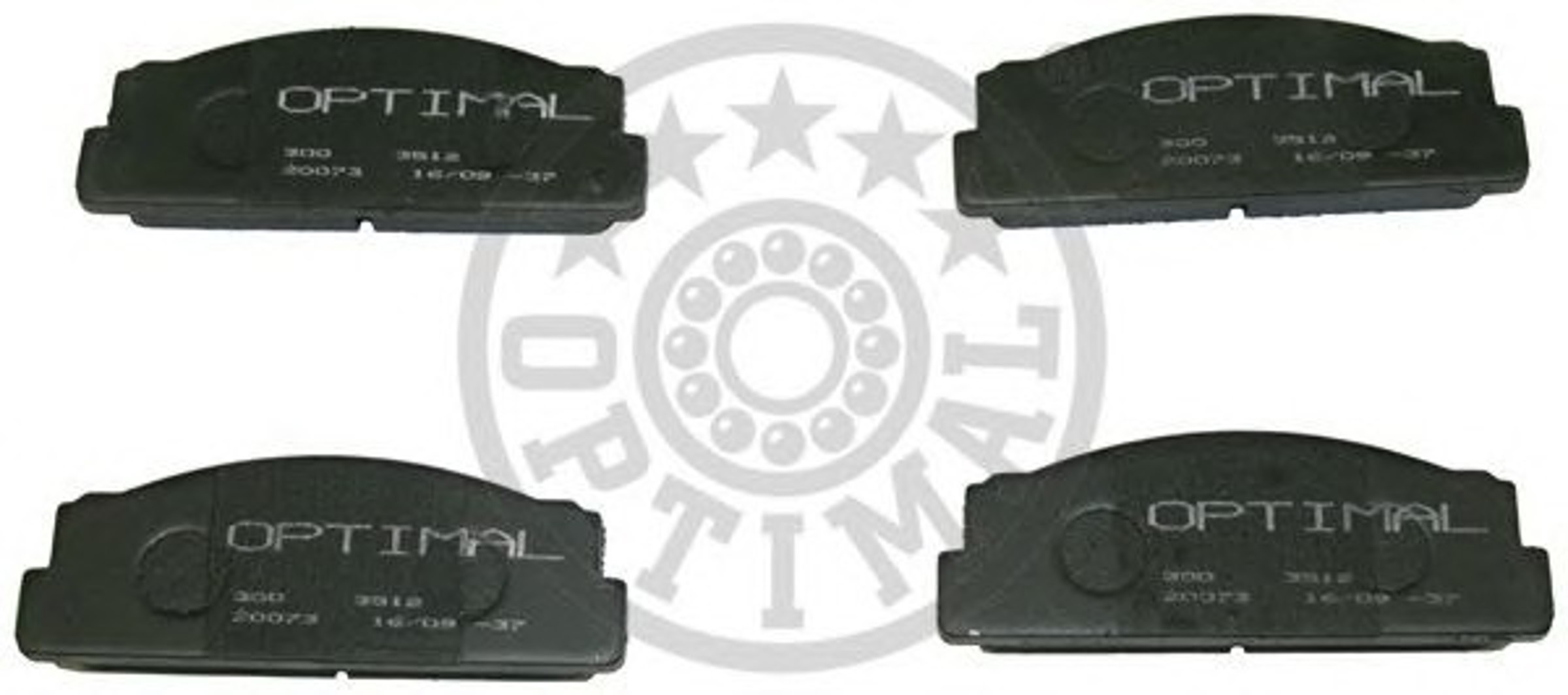 Колодки тормозные дисковые OPTIMAL 3512