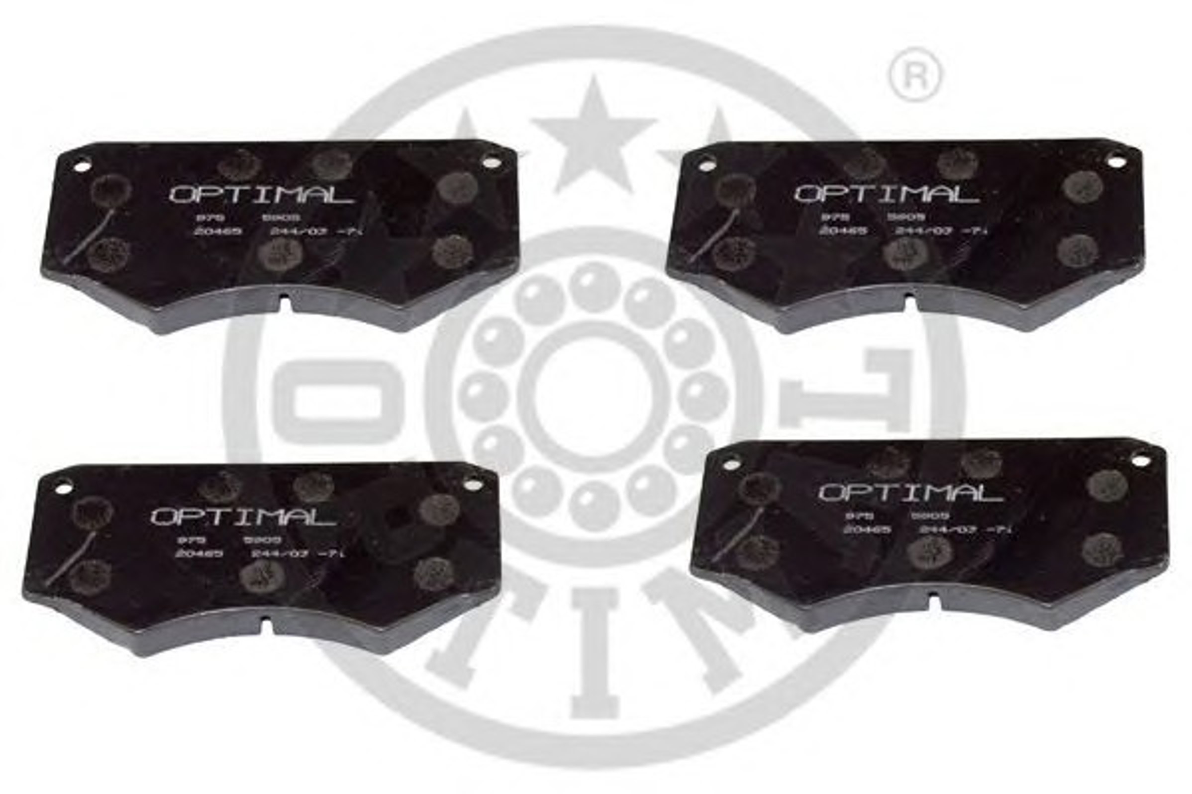 Колодки тормозные дисковые OPTIMAL 5905