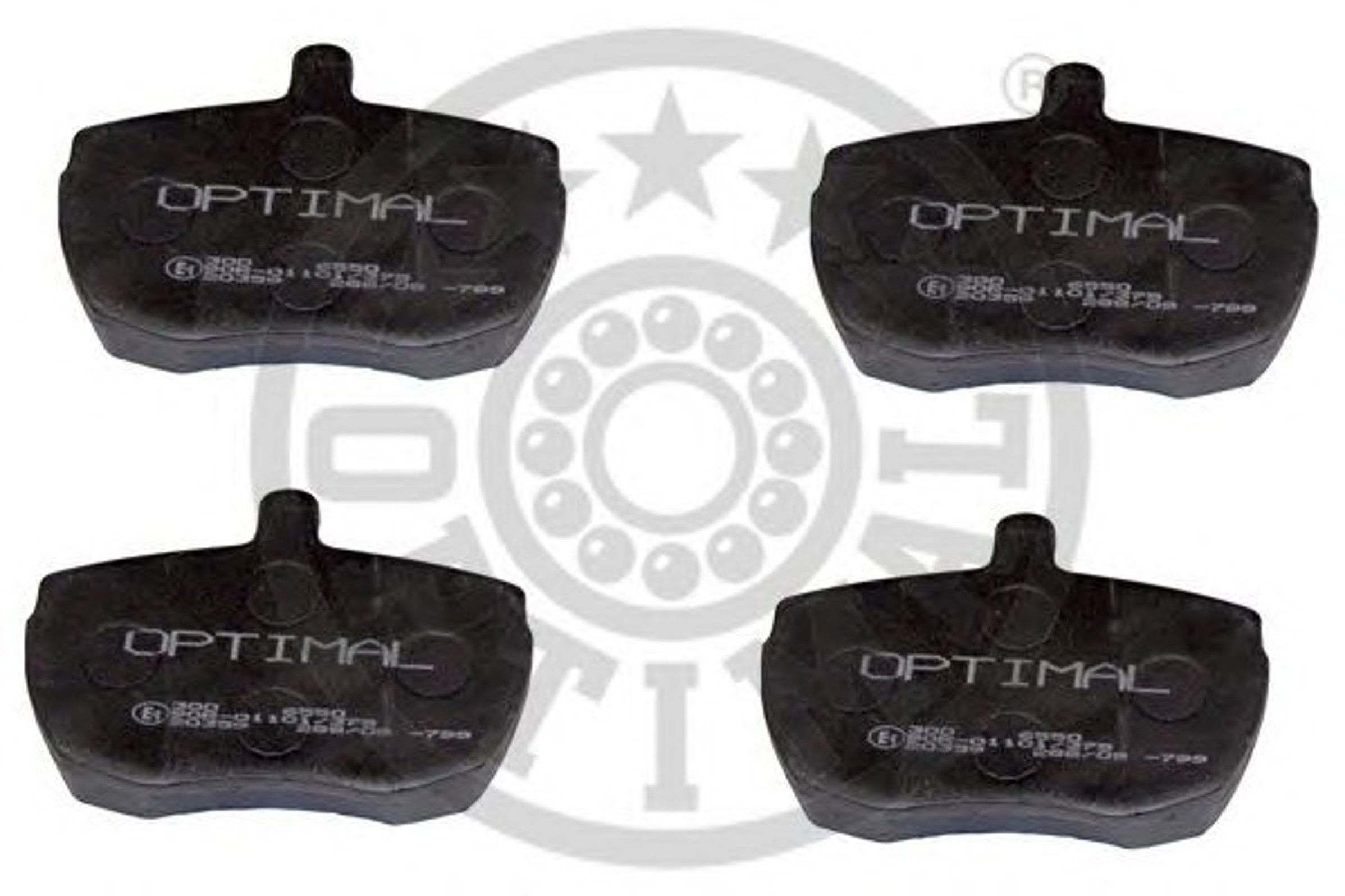 Колодки тормозные дисковые OPTIMAL 6550