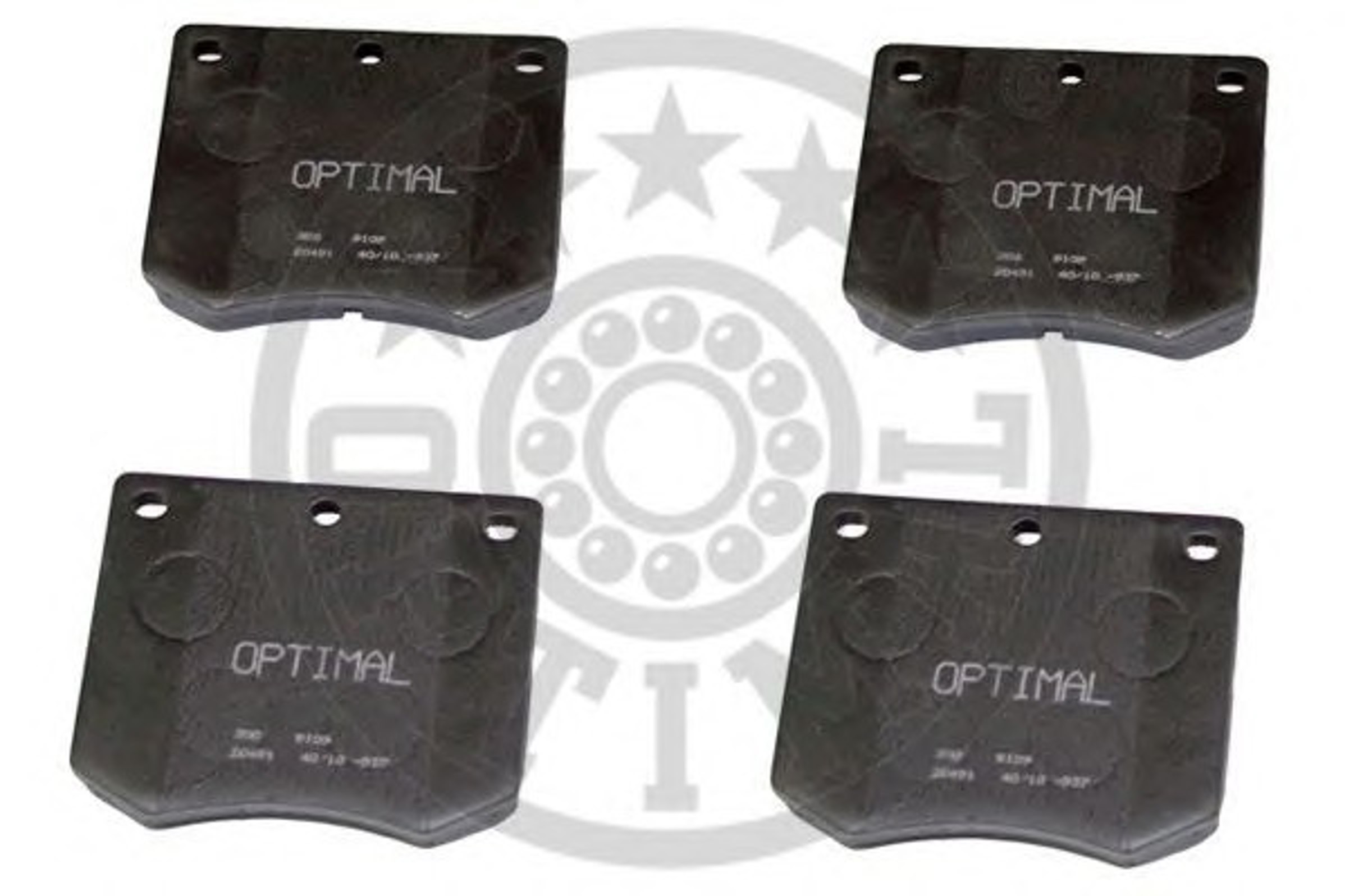 Колодки тормозные дисковые OPTIMAL 9109