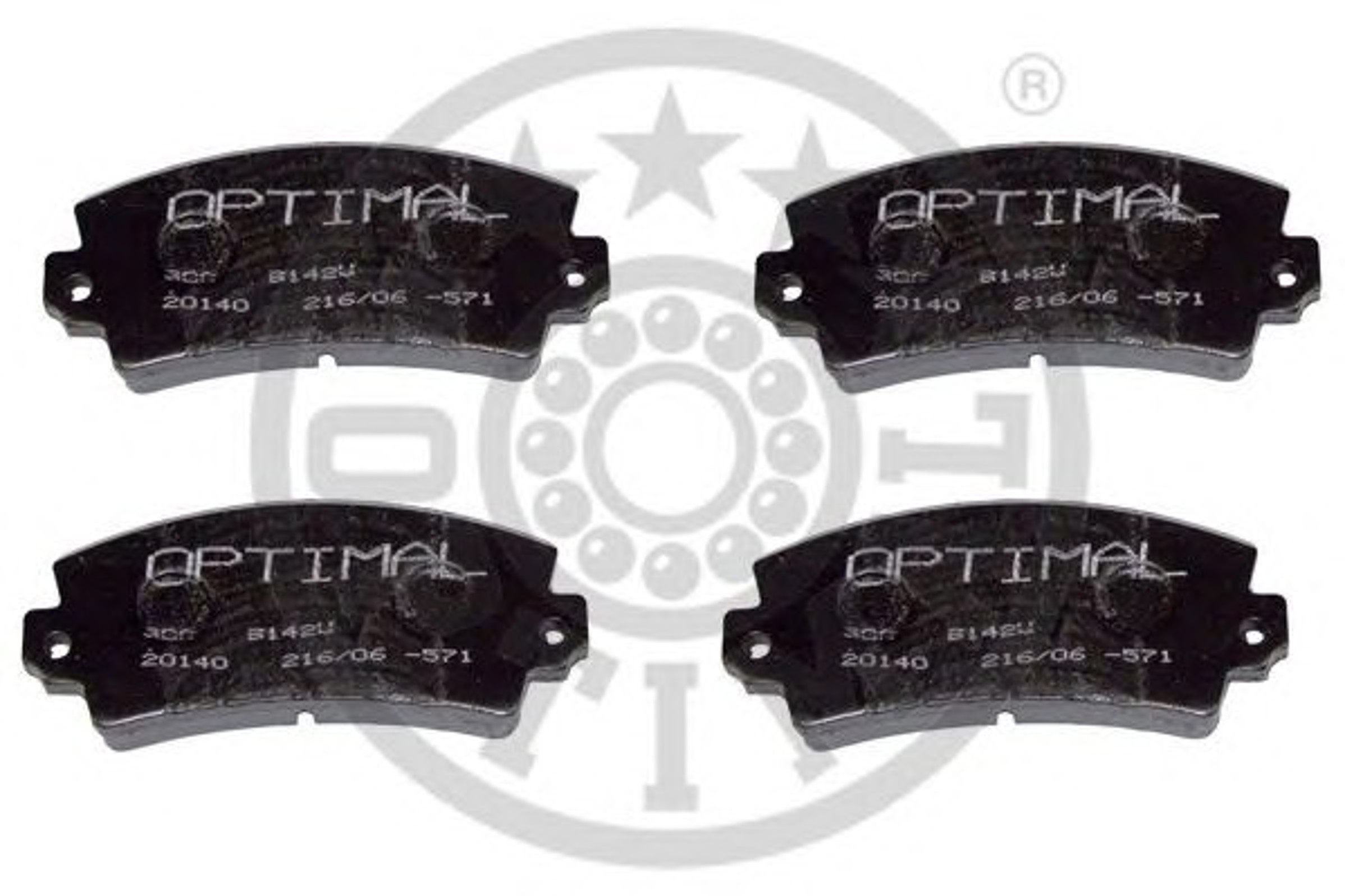 Колодки тормозные дисковые OPTIMAL 9142V