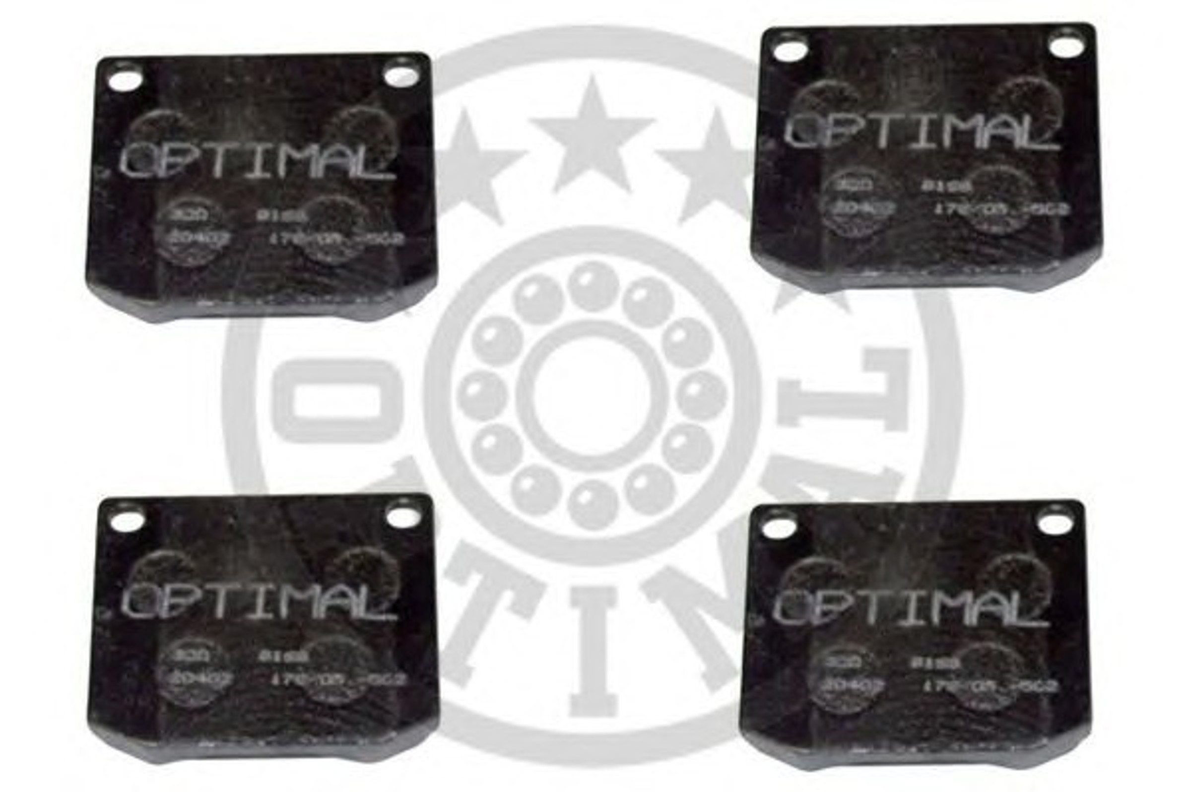 Колодки тормозные дисковые OPTIMAL 9168