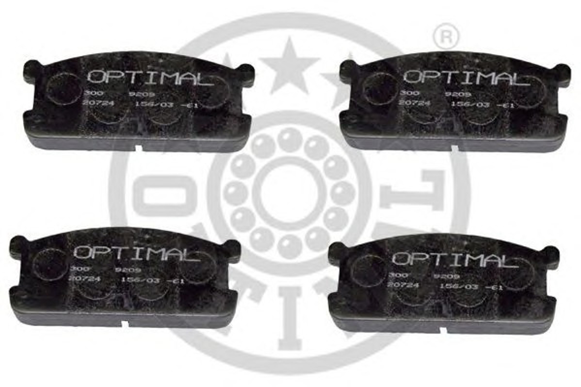 Колодки тормозные дисковые OPTIMAL 9209