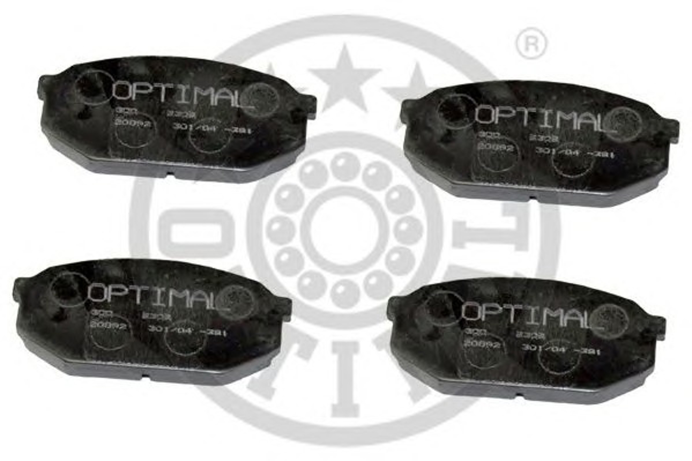 Колодки тормозные дисковые OPTIMAL 9309