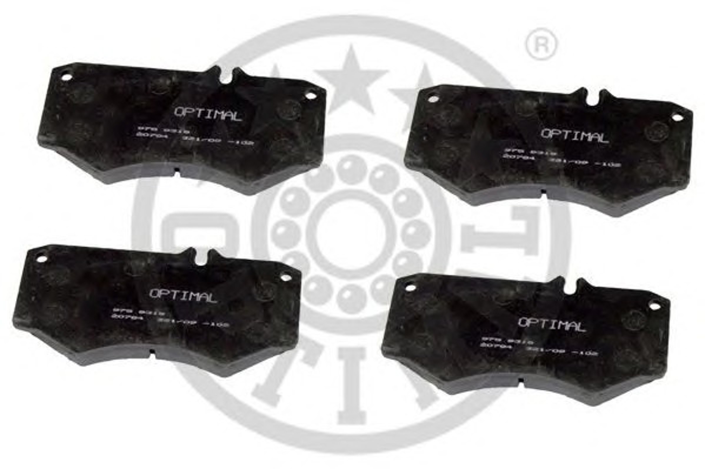 Колодки тормозные дисковые OPTIMAL 9318