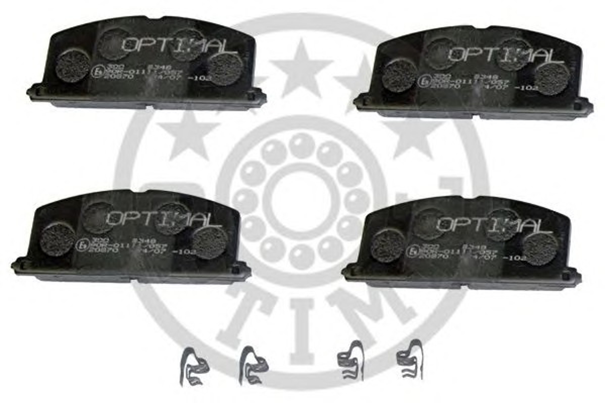 Колодки тормозные дисковые OPTIMAL 9348