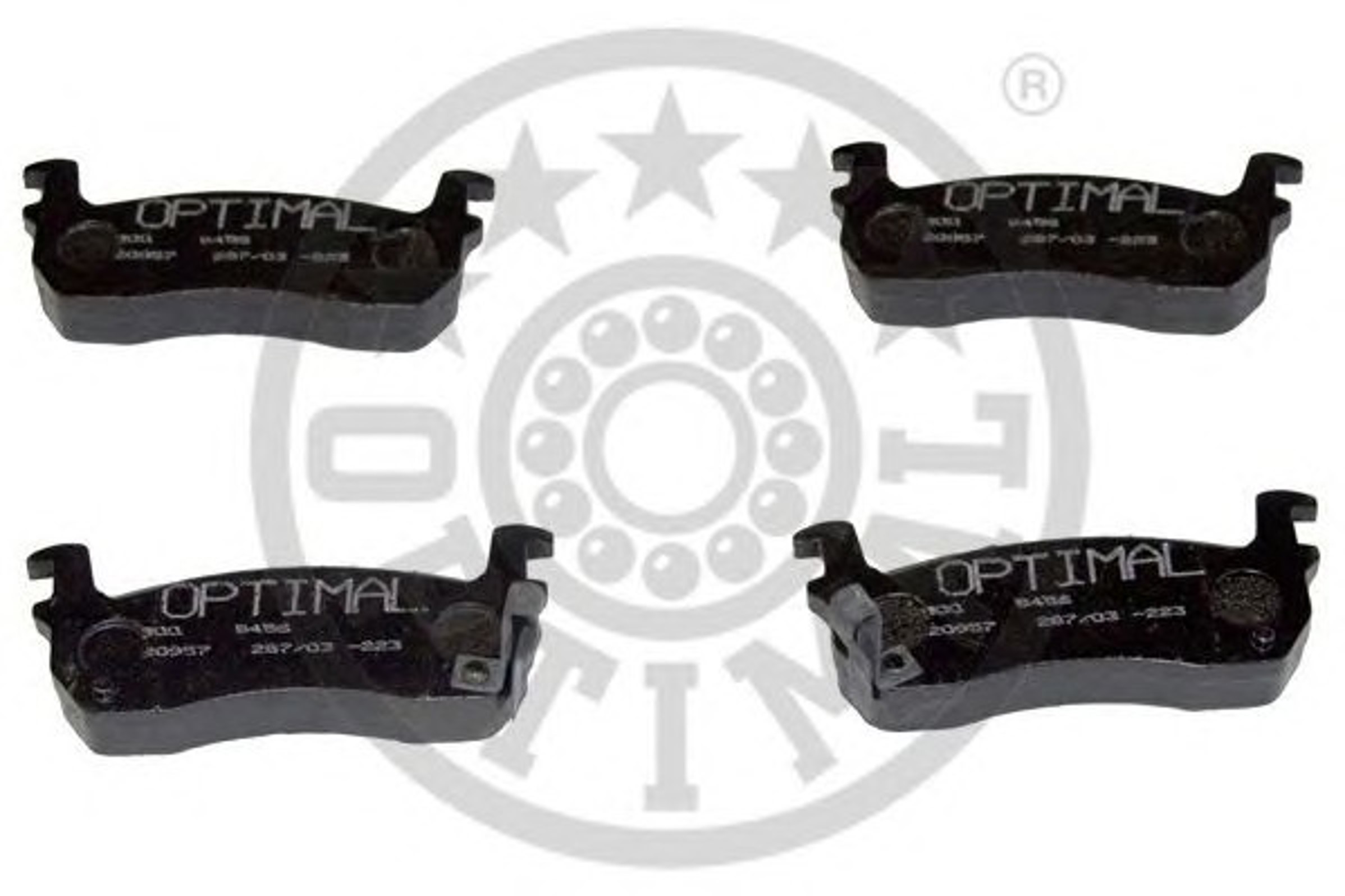 Колодки тормозные дисковые OPTIMAL 9456