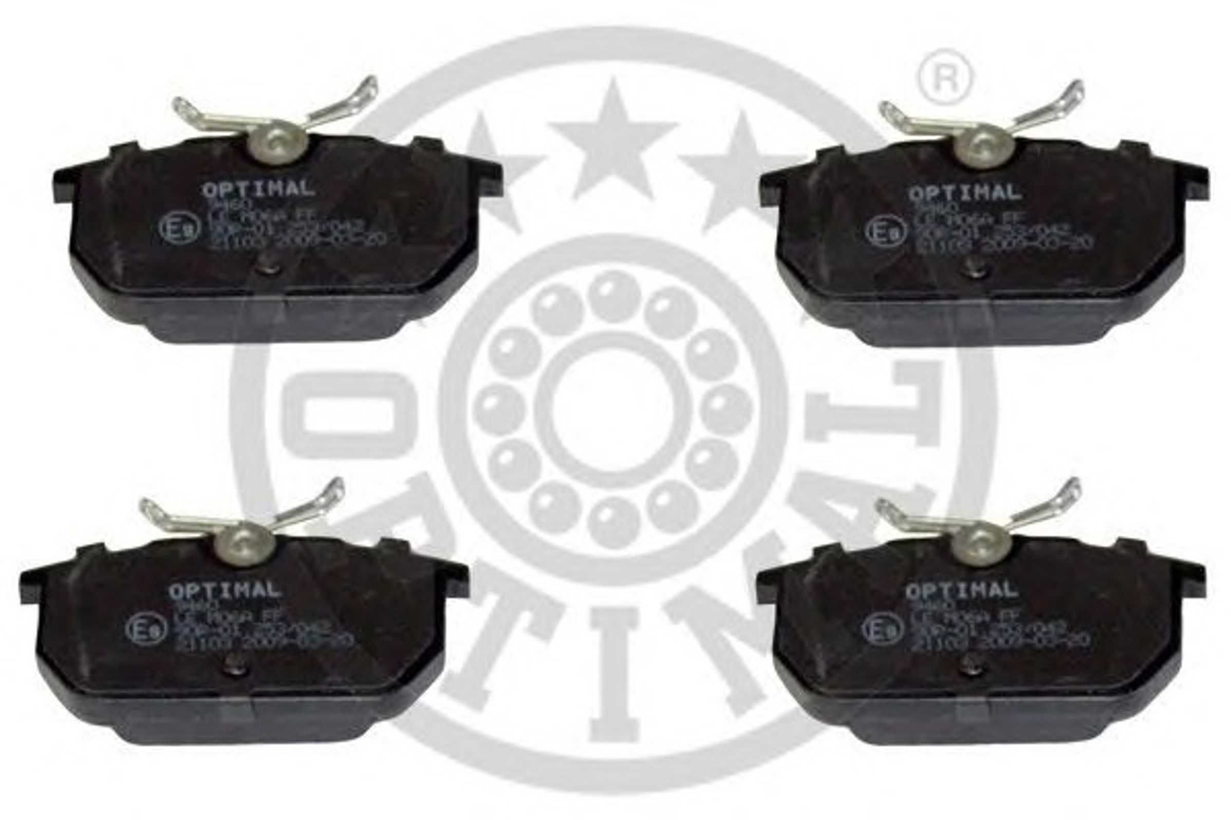 Колодки тормозные дисковые OPTIMAL 9460