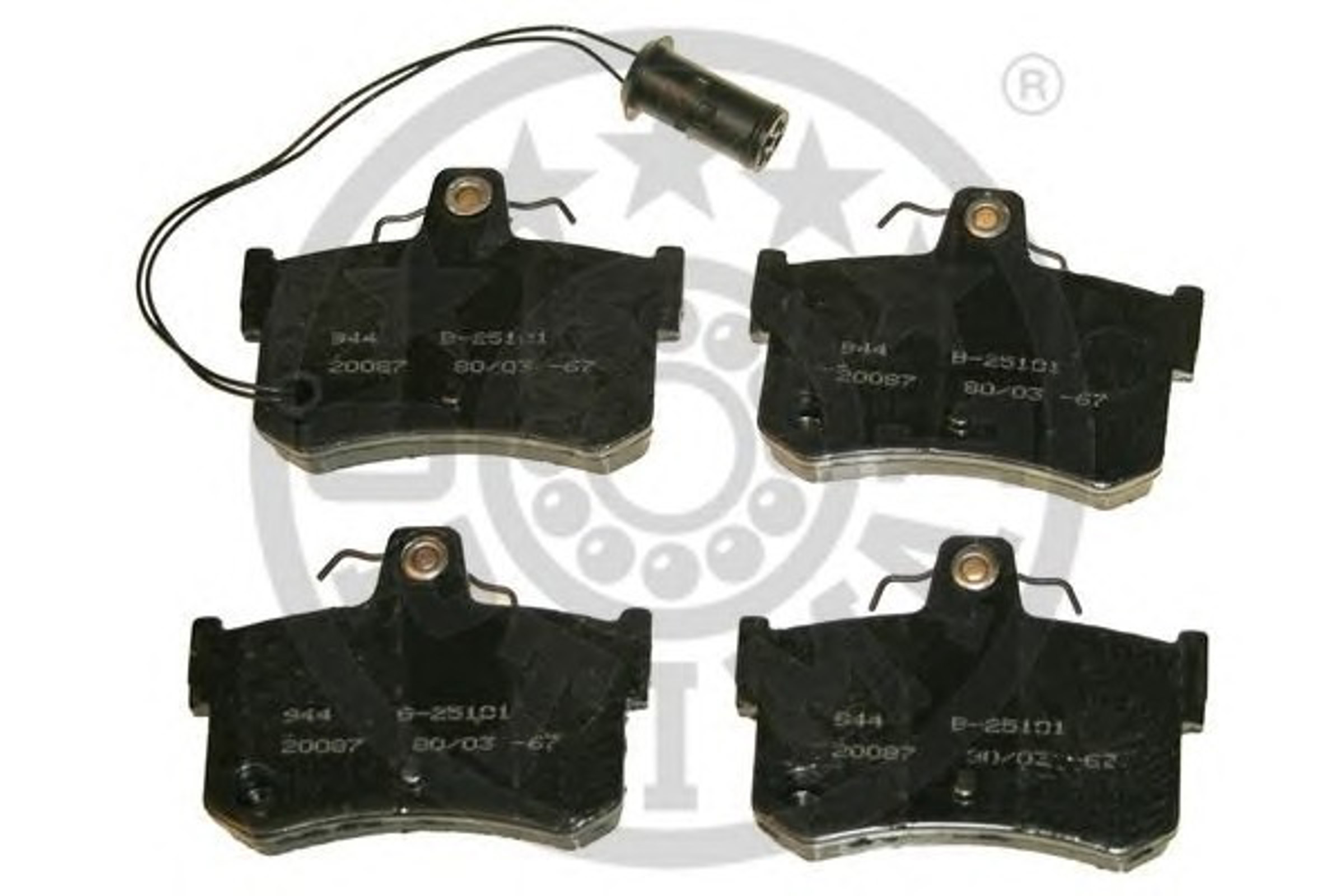 Колодки тормозные дисковые OPTIMAL 9498