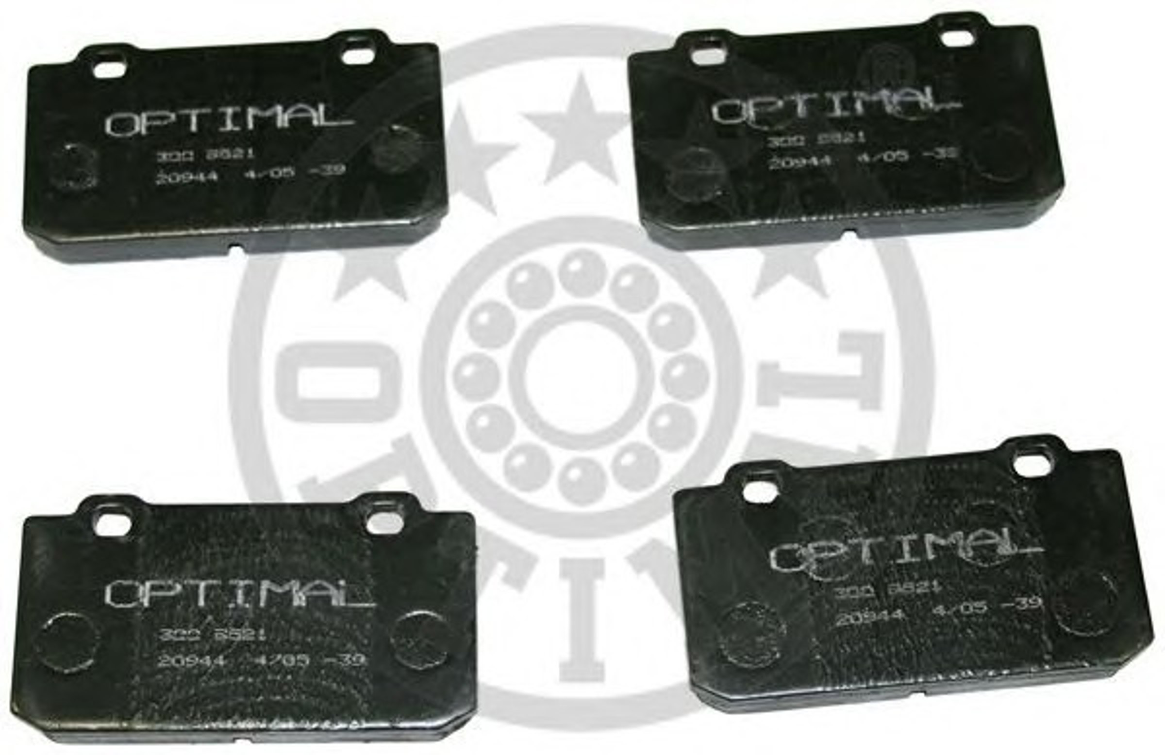 Колодки тормозные дисковые OPTIMAL 9521