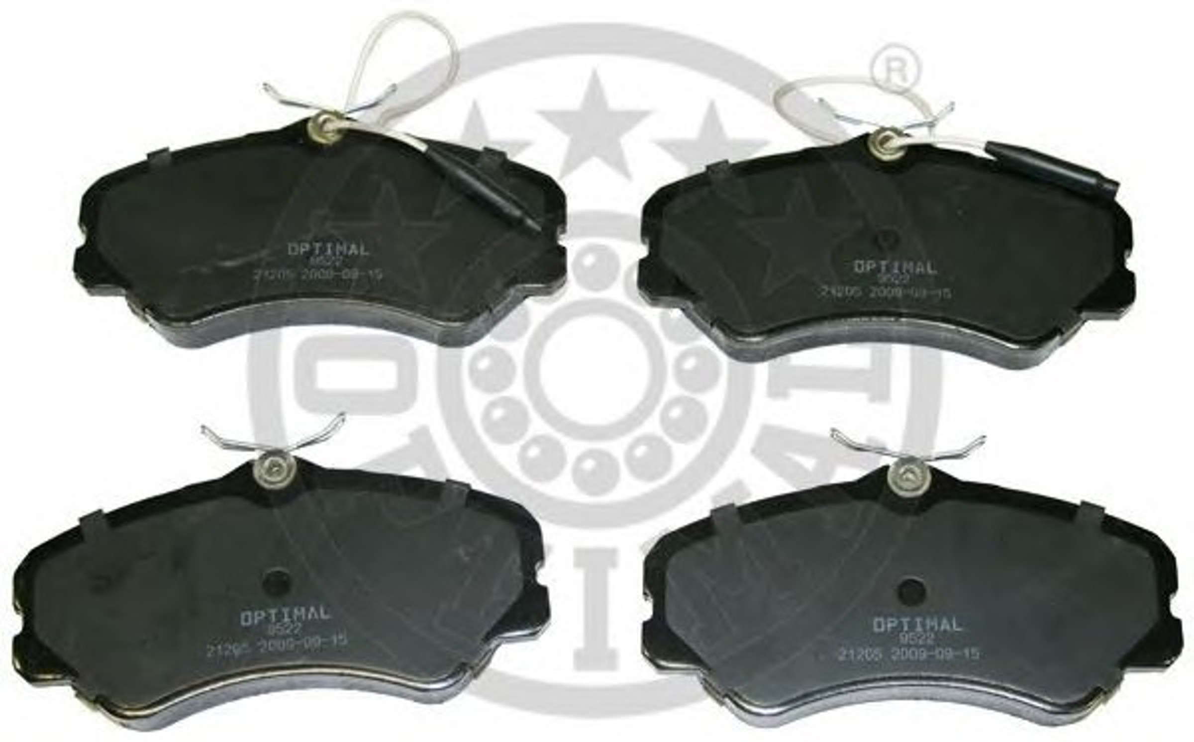 Колодки тормозные дисковые OPTIMAL 9522