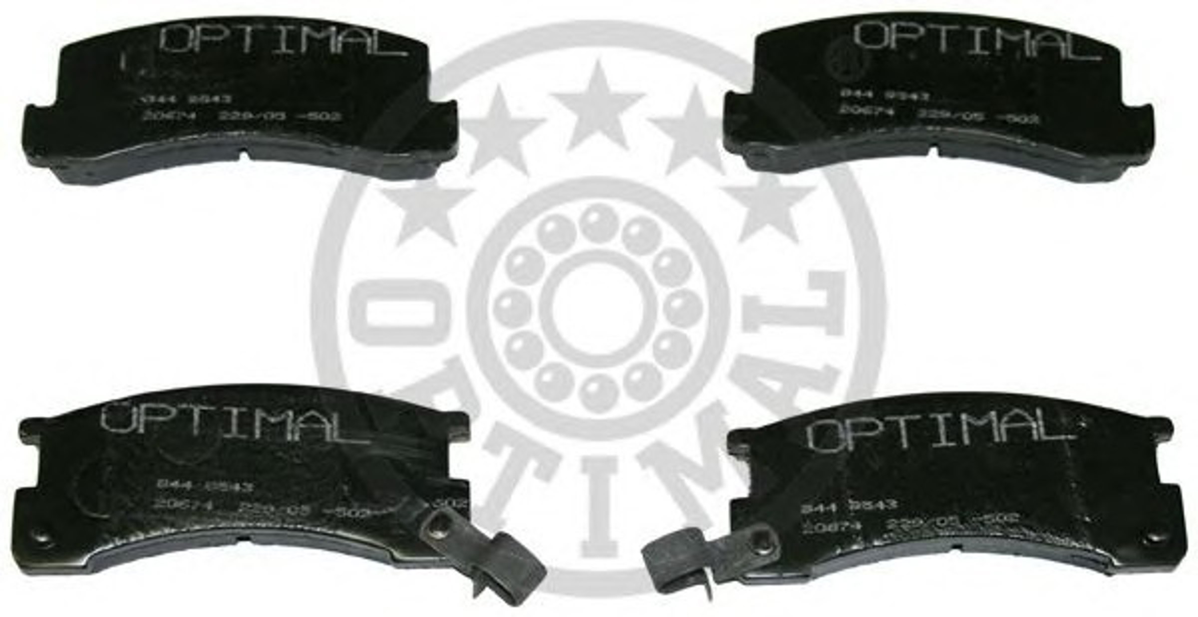 Колодки тормозные дисковые OPTIMAL 9543