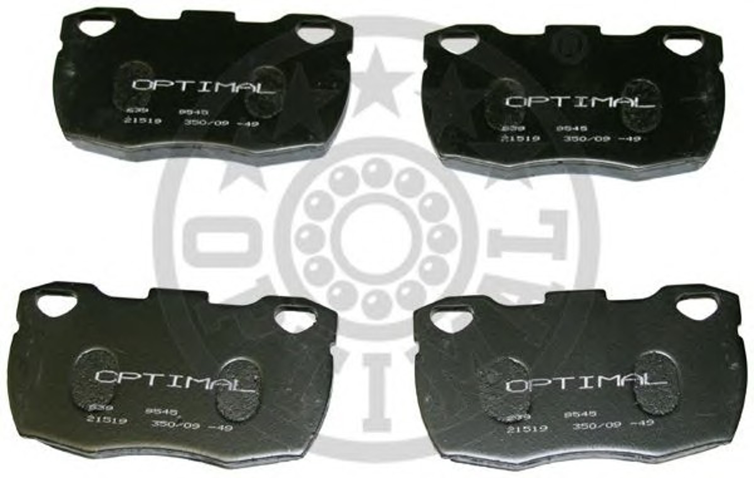 Колодки тормозные дисковые OPTIMAL 9545