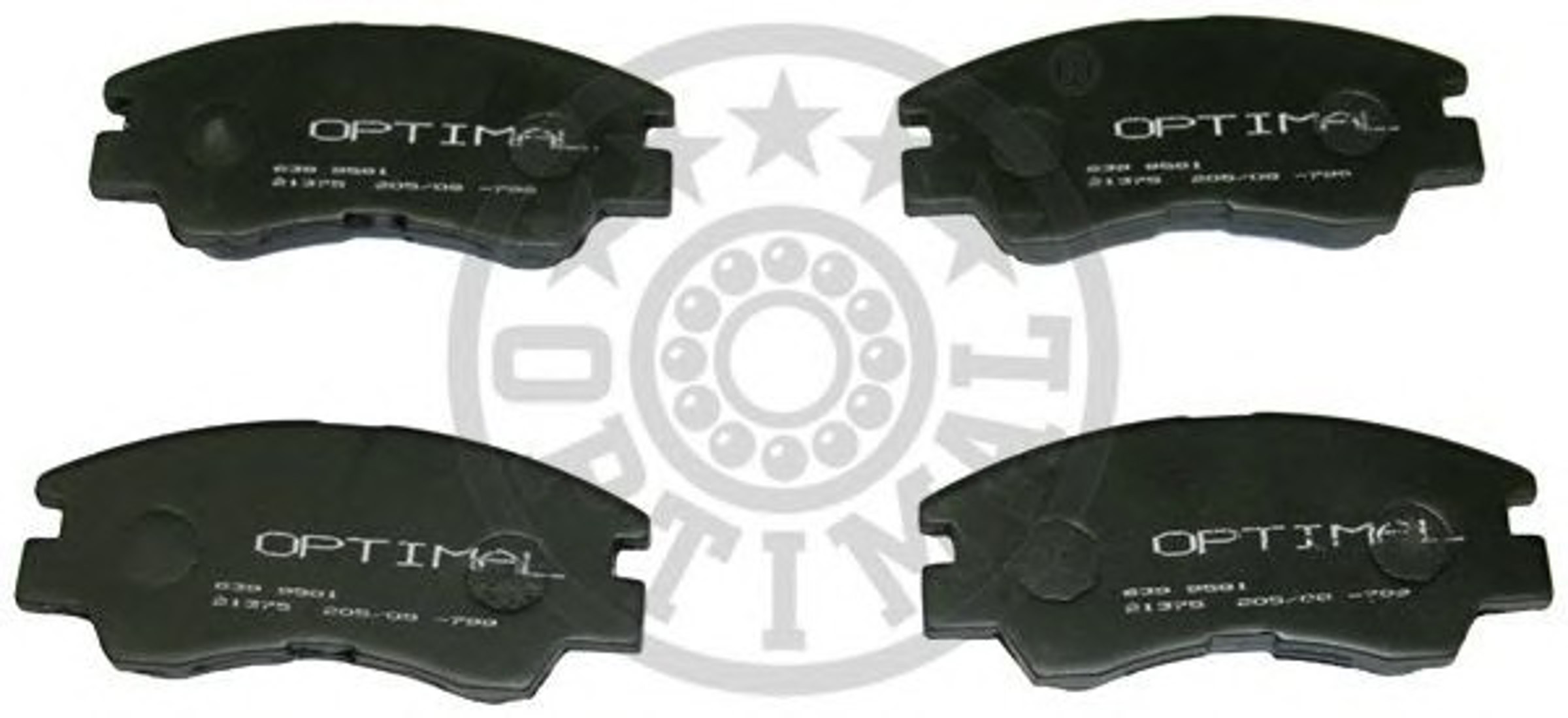Колодки тормозные дисковые OPTIMAL 9581