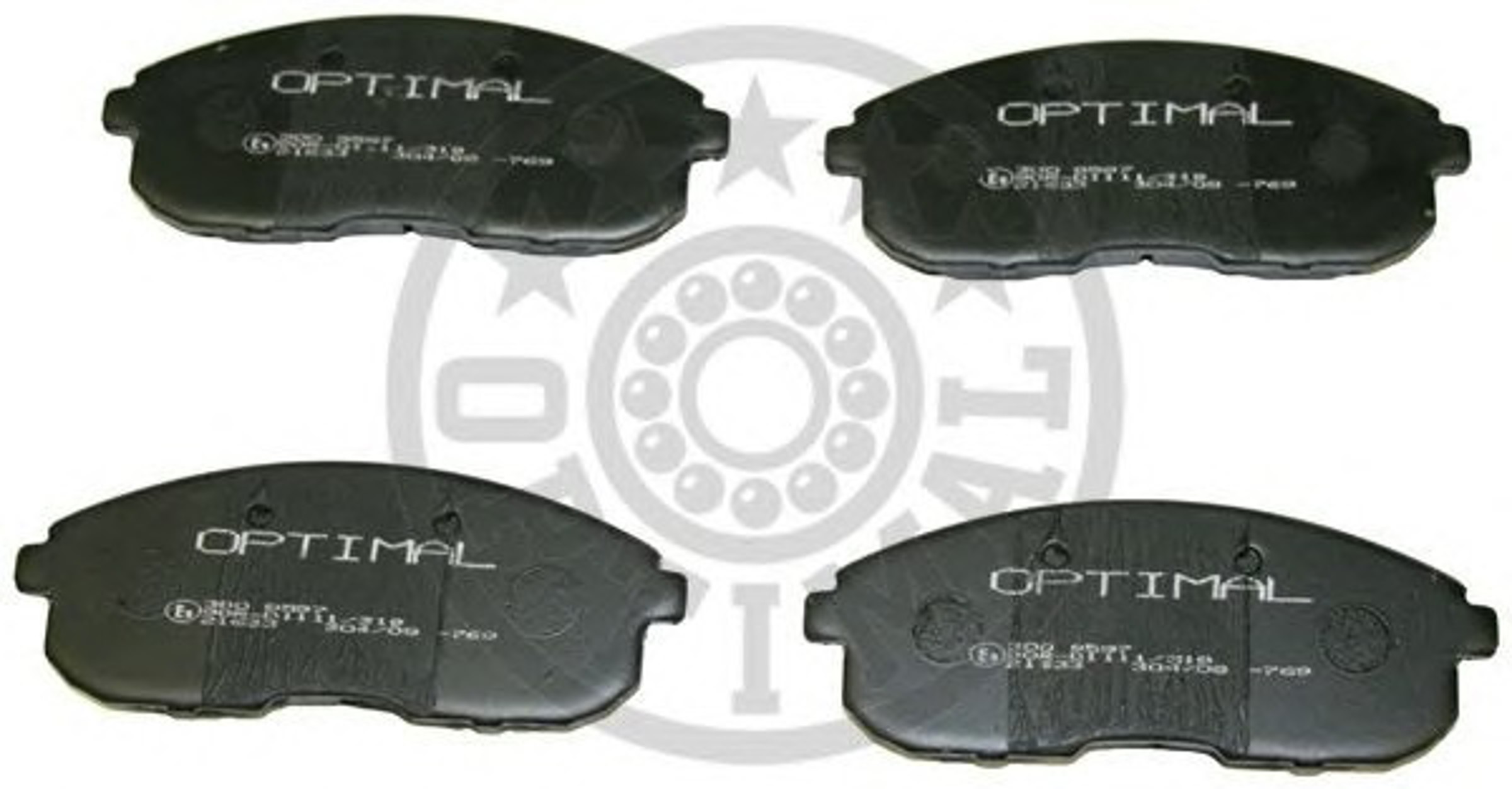 Колодки тормозные дисковые OPTIMAL 9597
