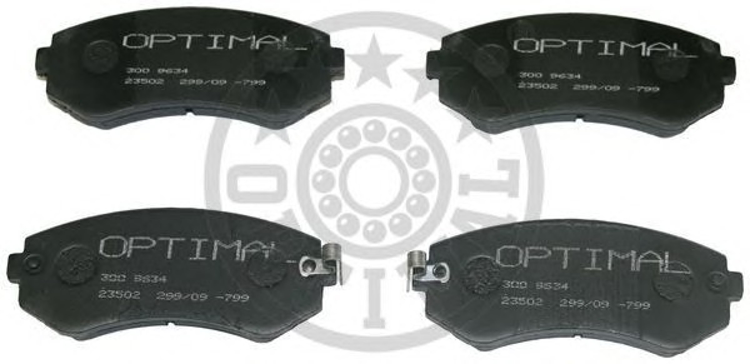 Колодки тормозные дисковые OPTIMAL 9634