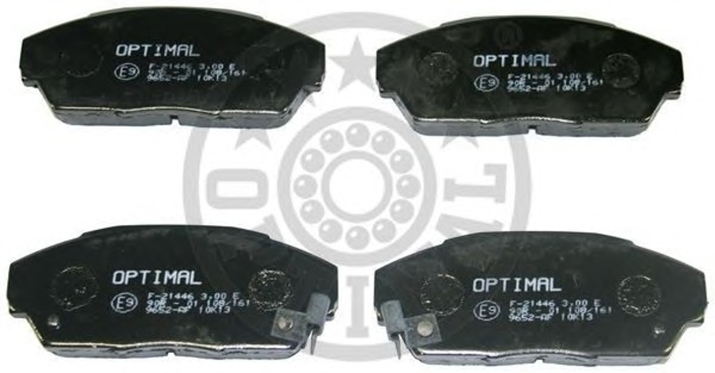 Колодки тормозные дисковые OPTIMAL 9652