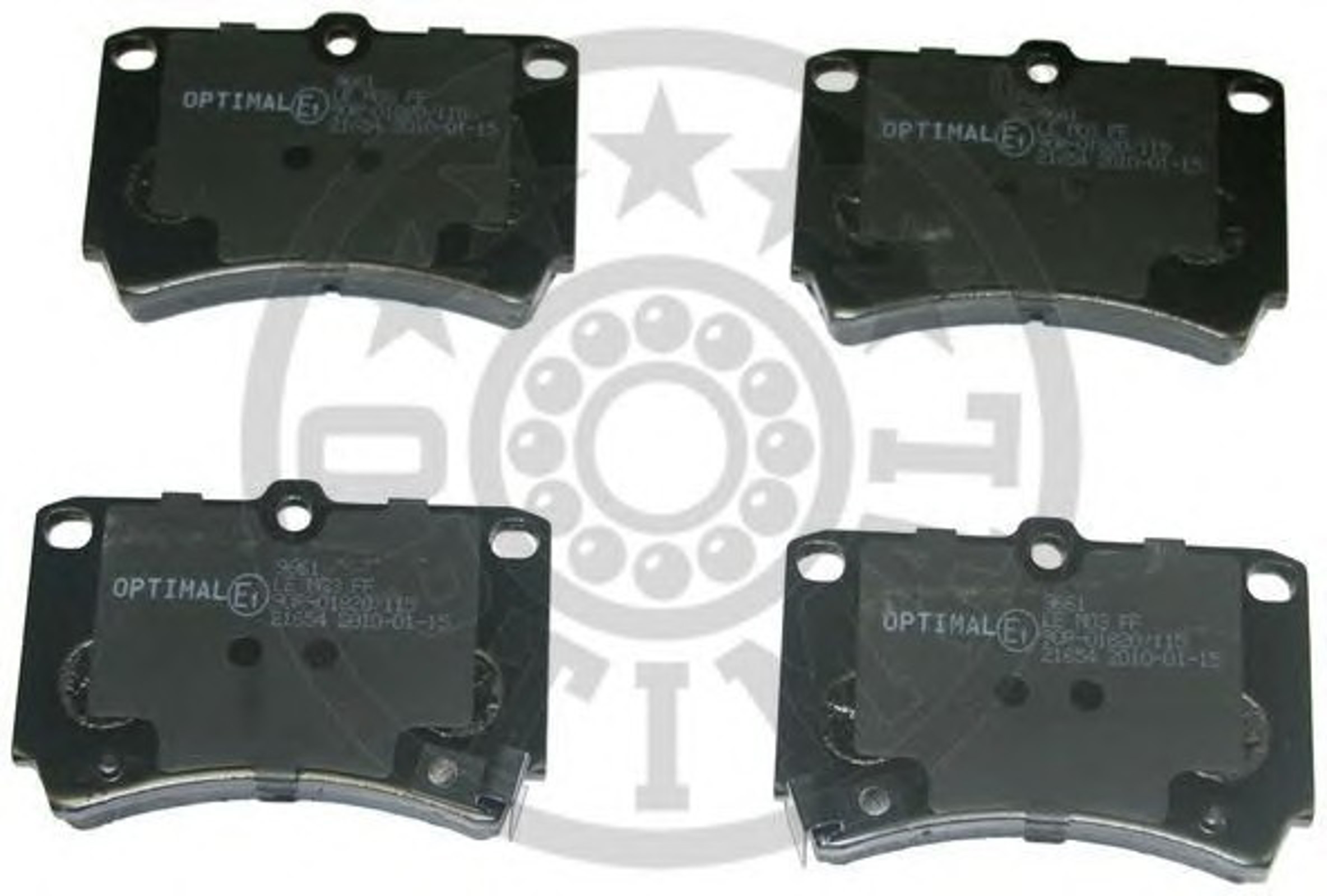 Колодки тормозные дисковые OPTIMAL 9661