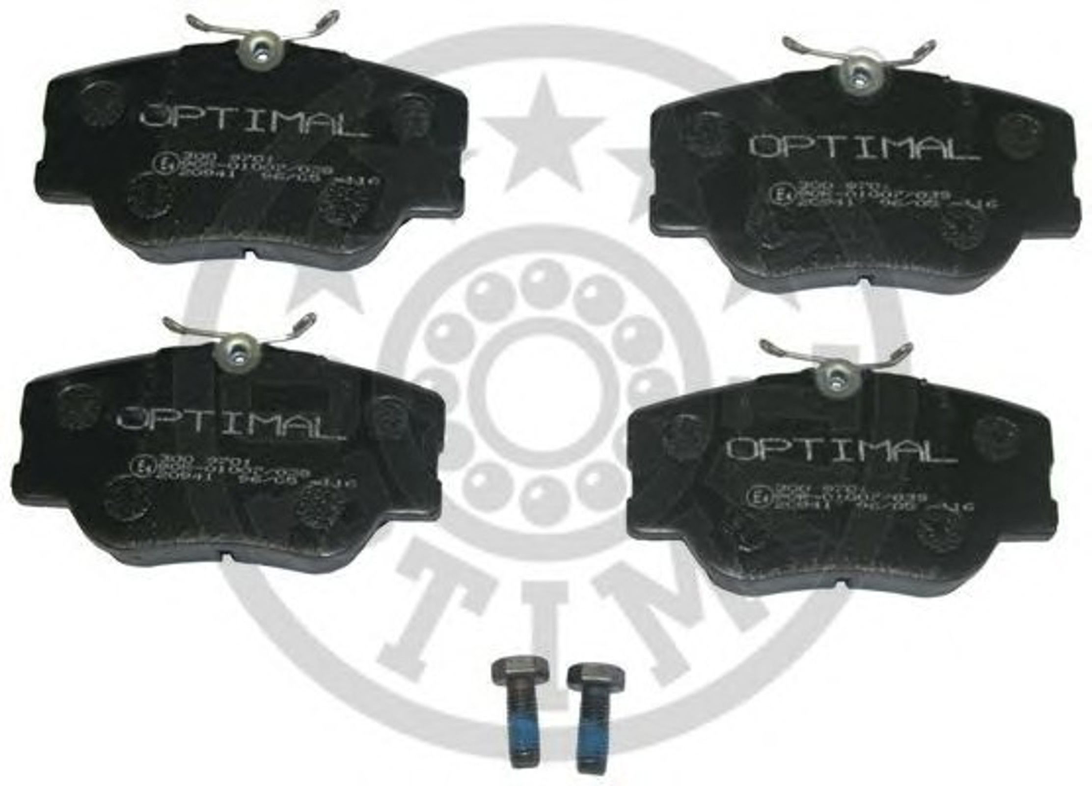Колодки тормозные дисковые OPTIMAL 9701