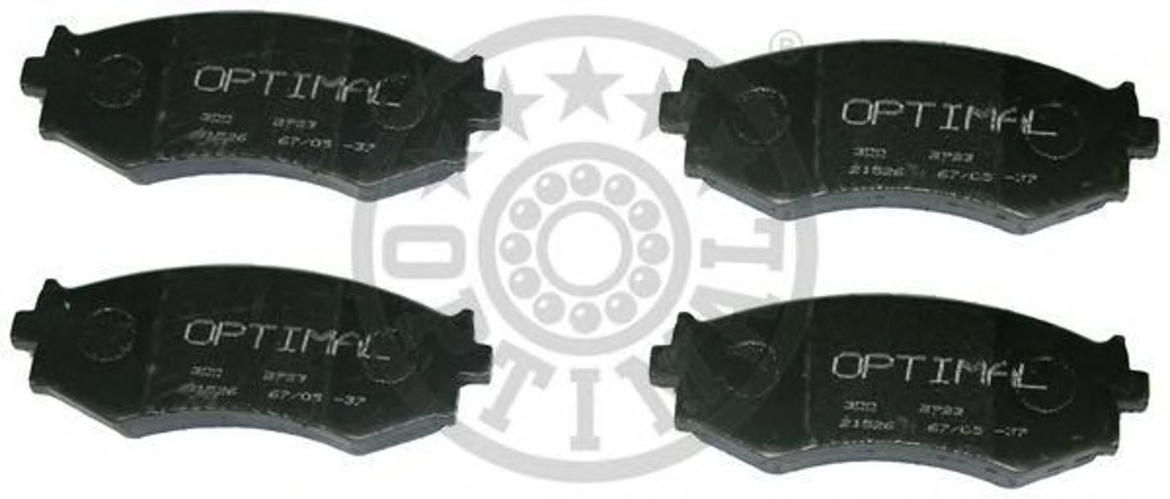 Колодки тормозные дисковые OPTIMAL 9723