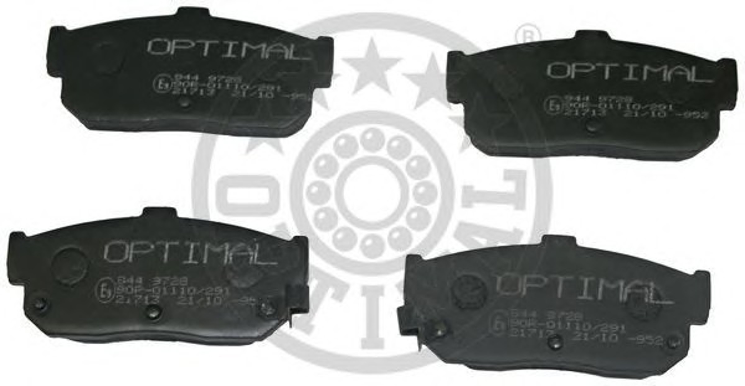 Колодки тормозные дисковые OPTIMAL 9728