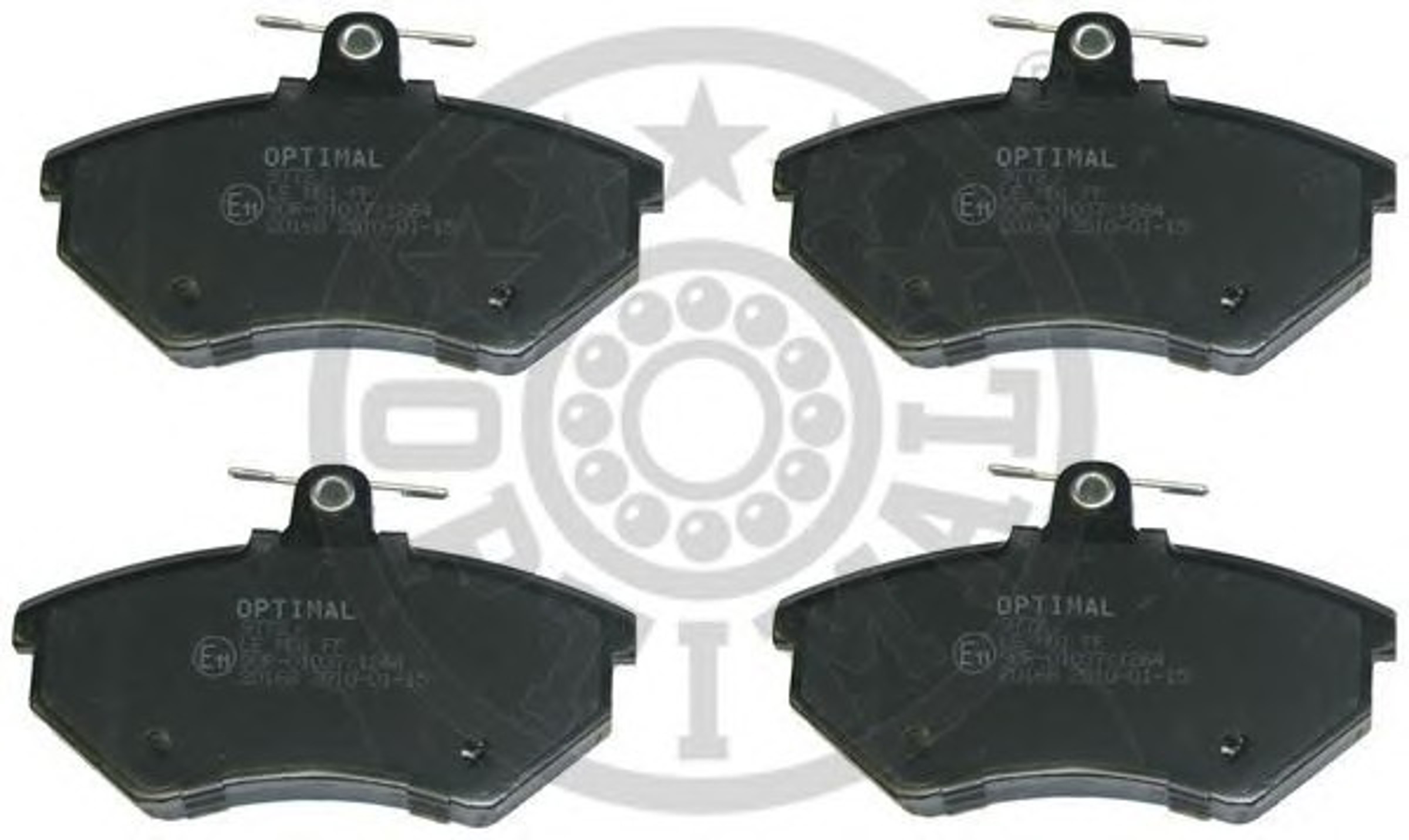 Комплект тормозных колодок дисковый тормоз OPTIMAL 9772