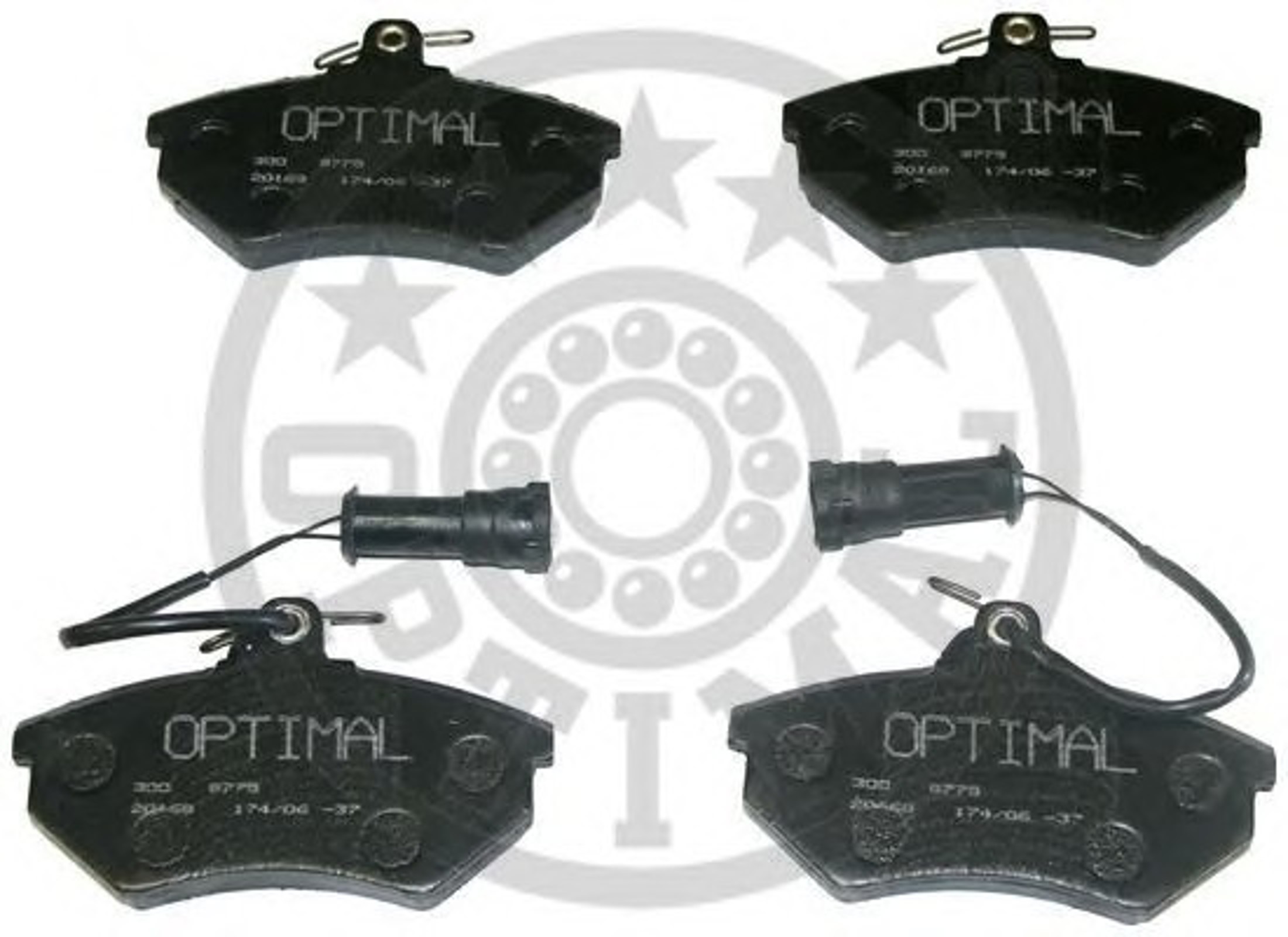 Комплект тормозных колодок дисковый тормоз OPTIMAL 9775