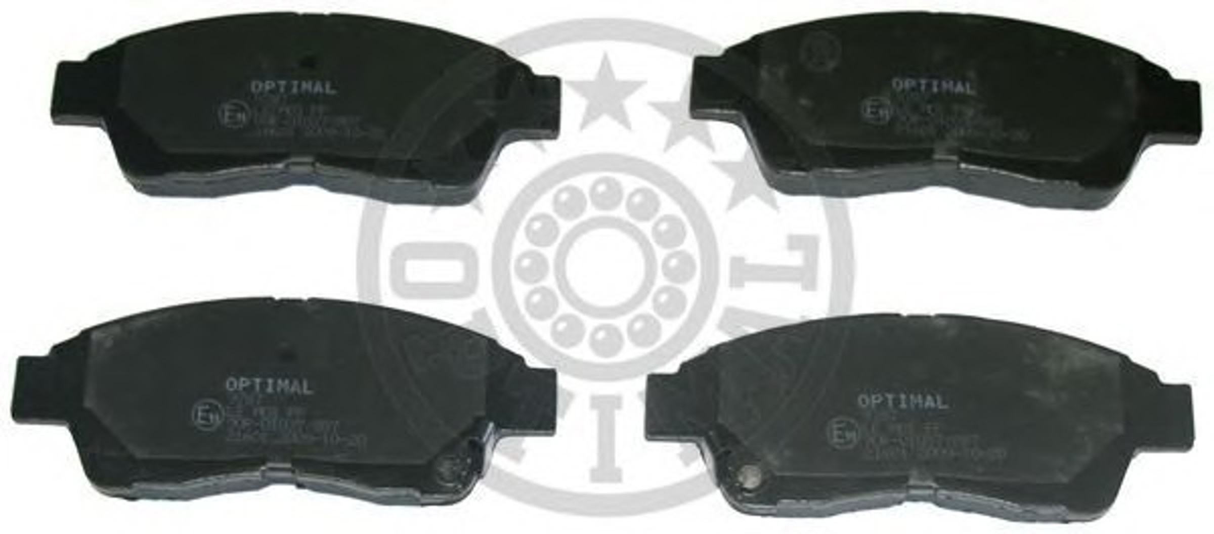 Комплект тормозных колодок дисковый тормоз OPTIMAL 9787
