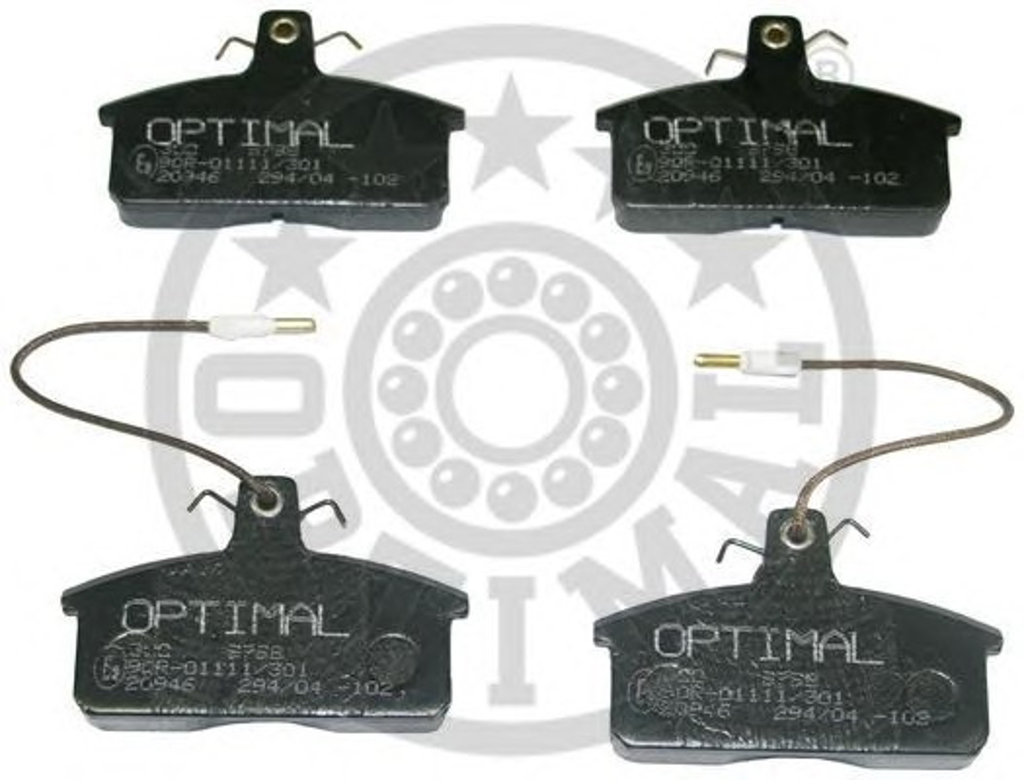 Колодки тормозные дисковые OPTIMAL 9798