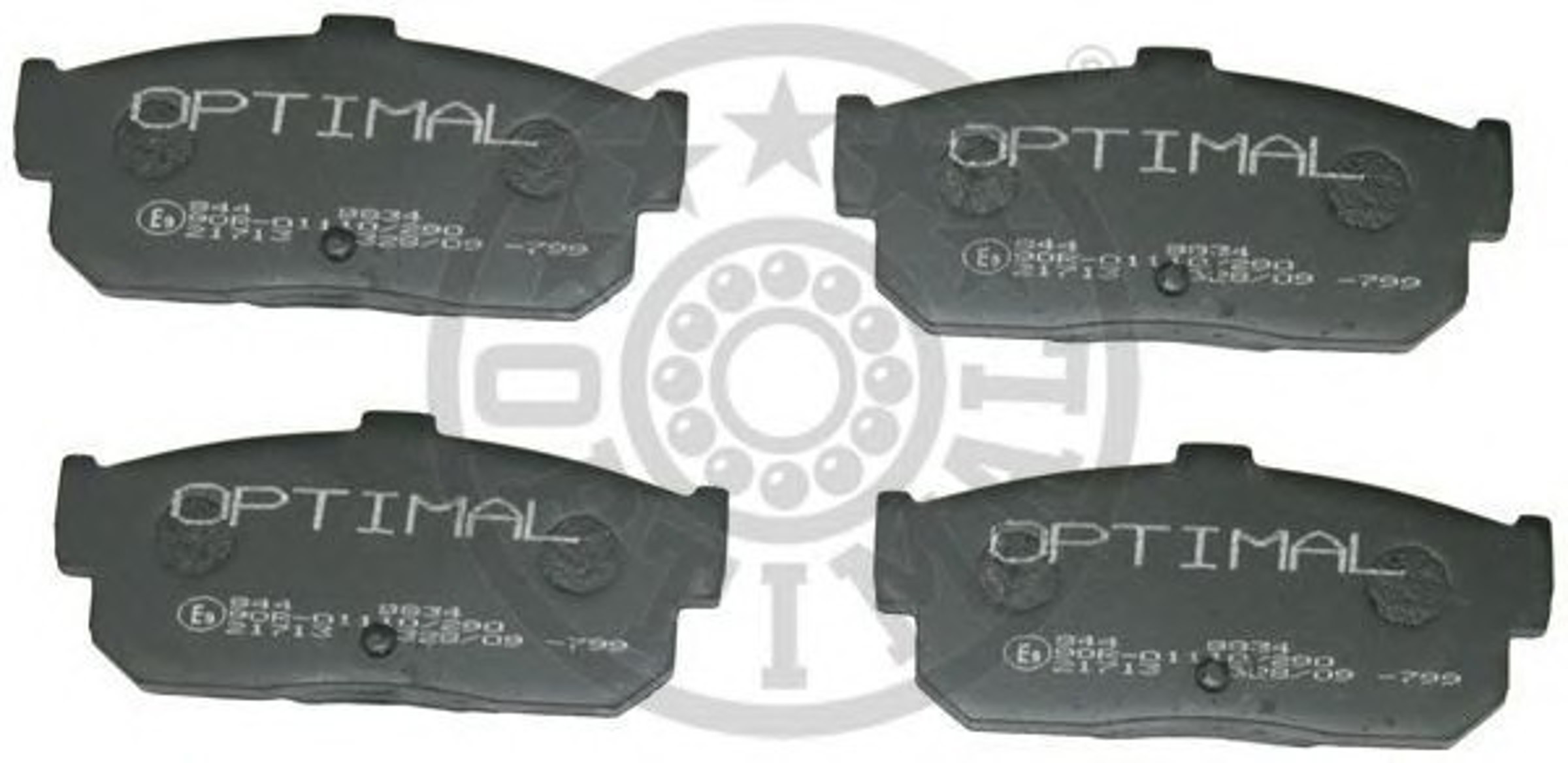 Колодки тормозные дисковые OPTIMAL 9834
