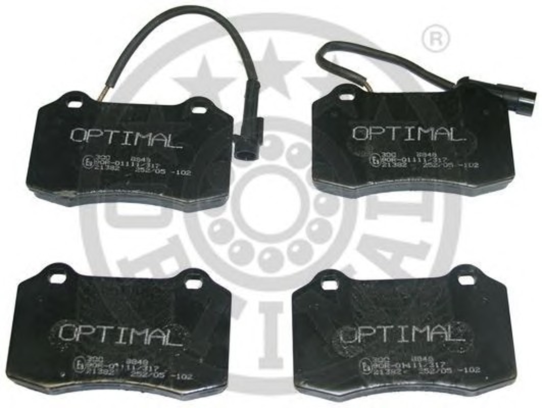 Колодки тормозные дисковые OPTIMAL 9848
