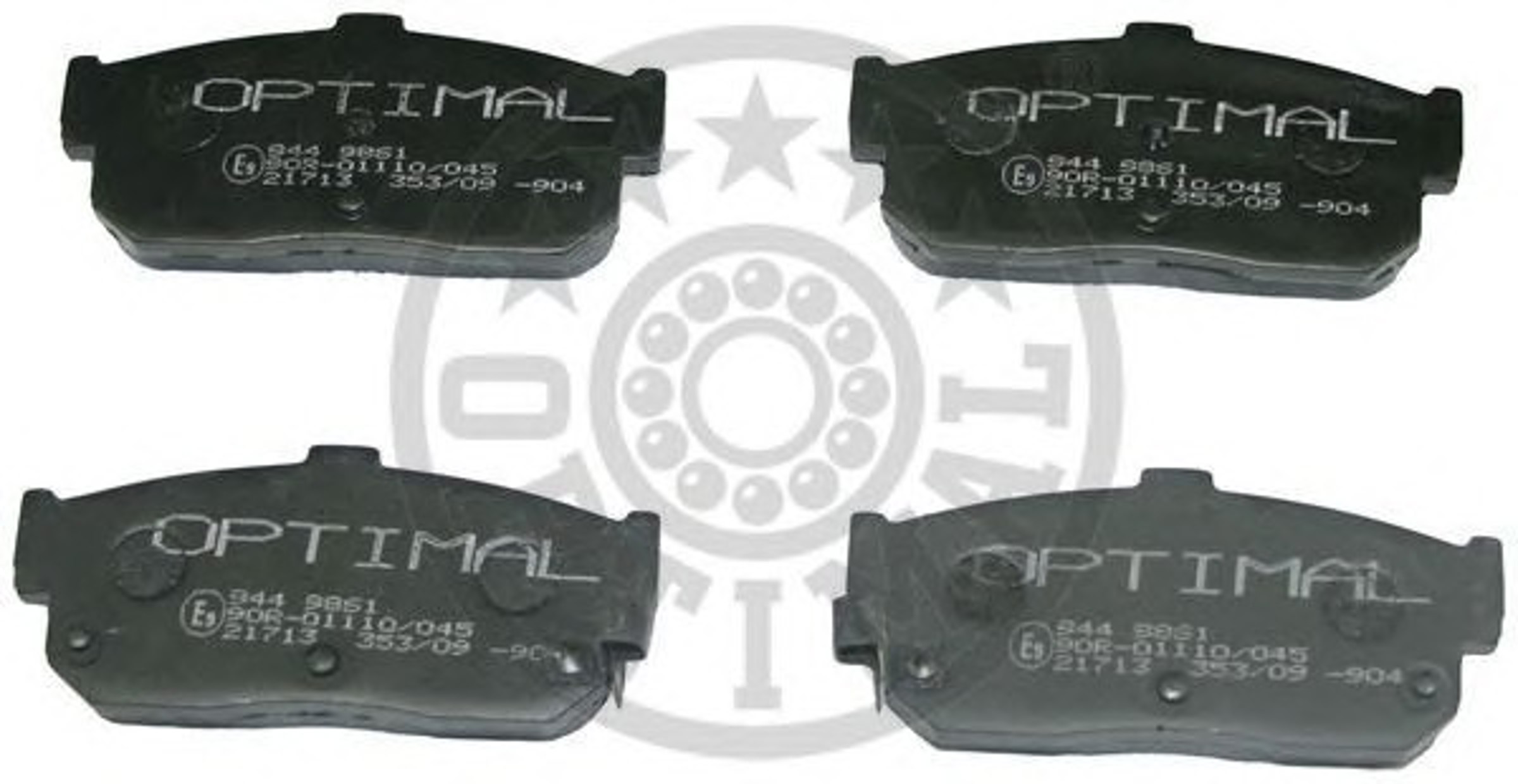Колодки тормозные дисковые OPTIMAL 9861