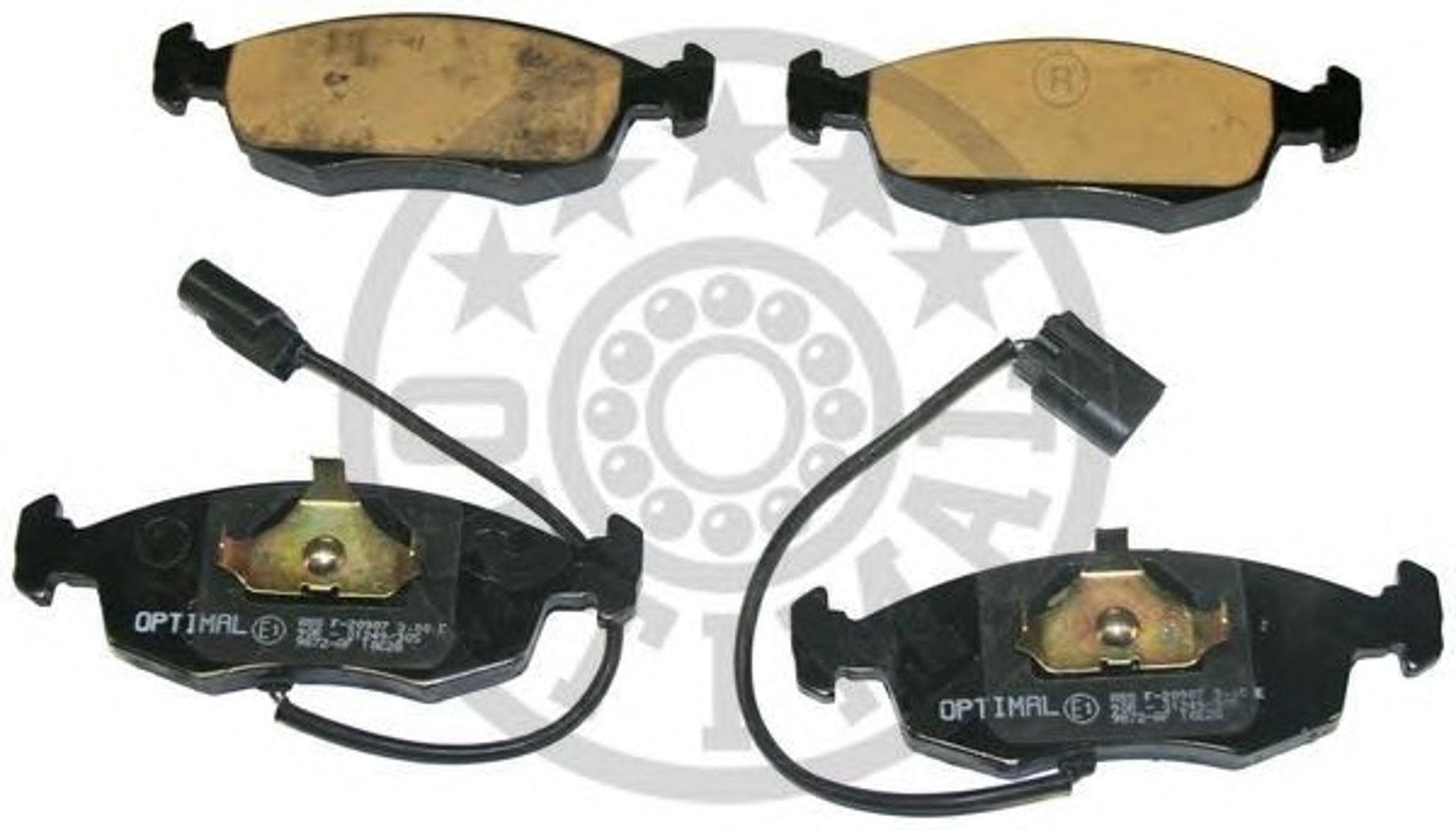 Колодки тормозные дисковые OPTIMAL 9872